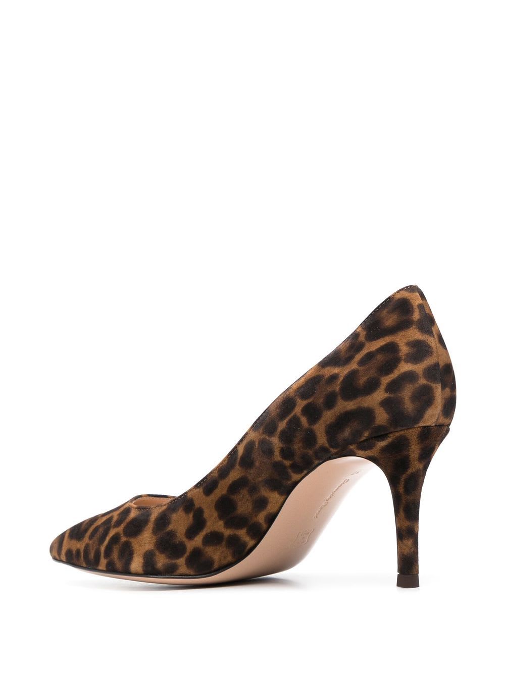 Gianvito Rossi Leopard Print Suede Pumps In Animal Print