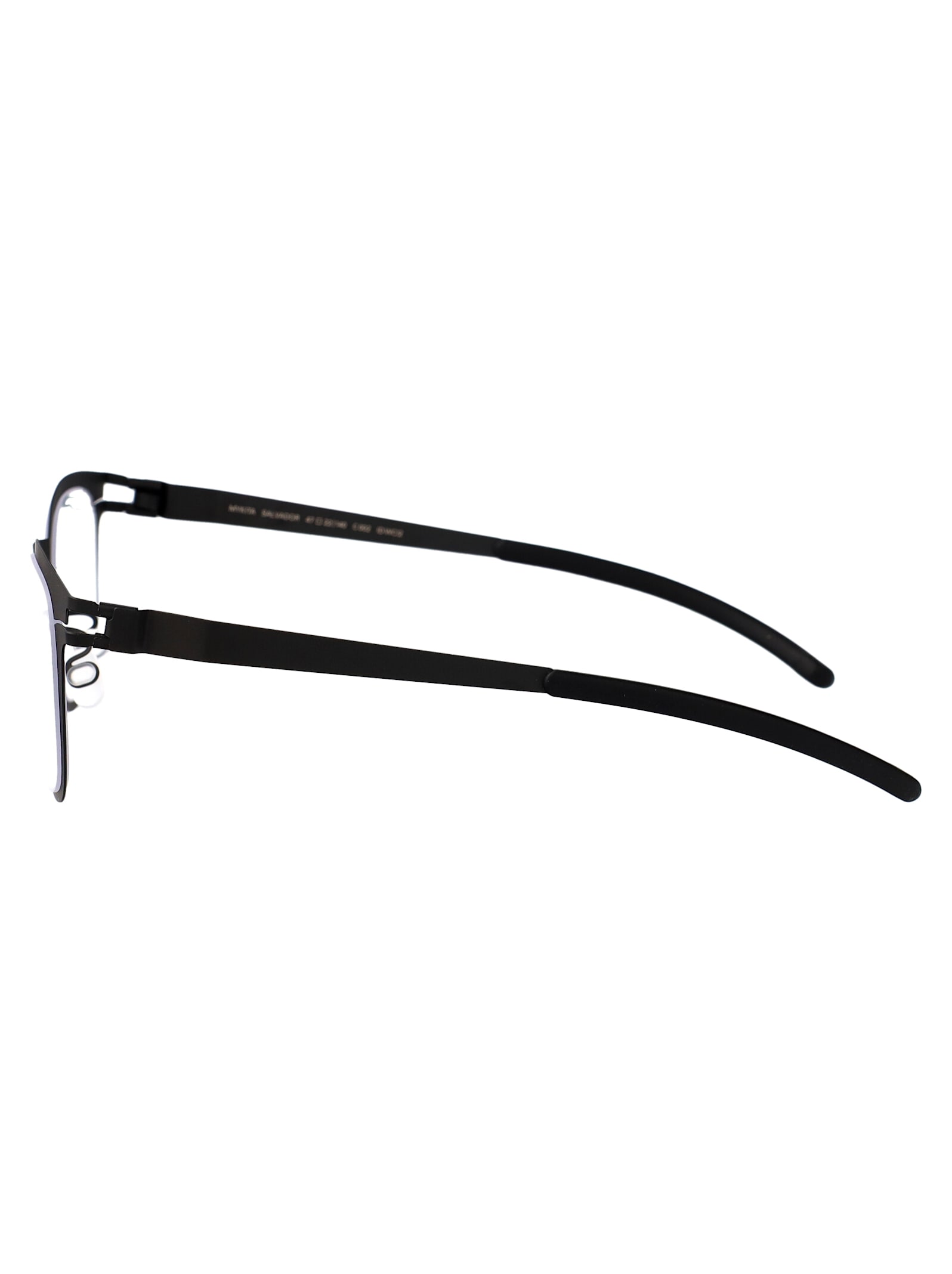 Mykita Storm Grey Metal Glasses In Black