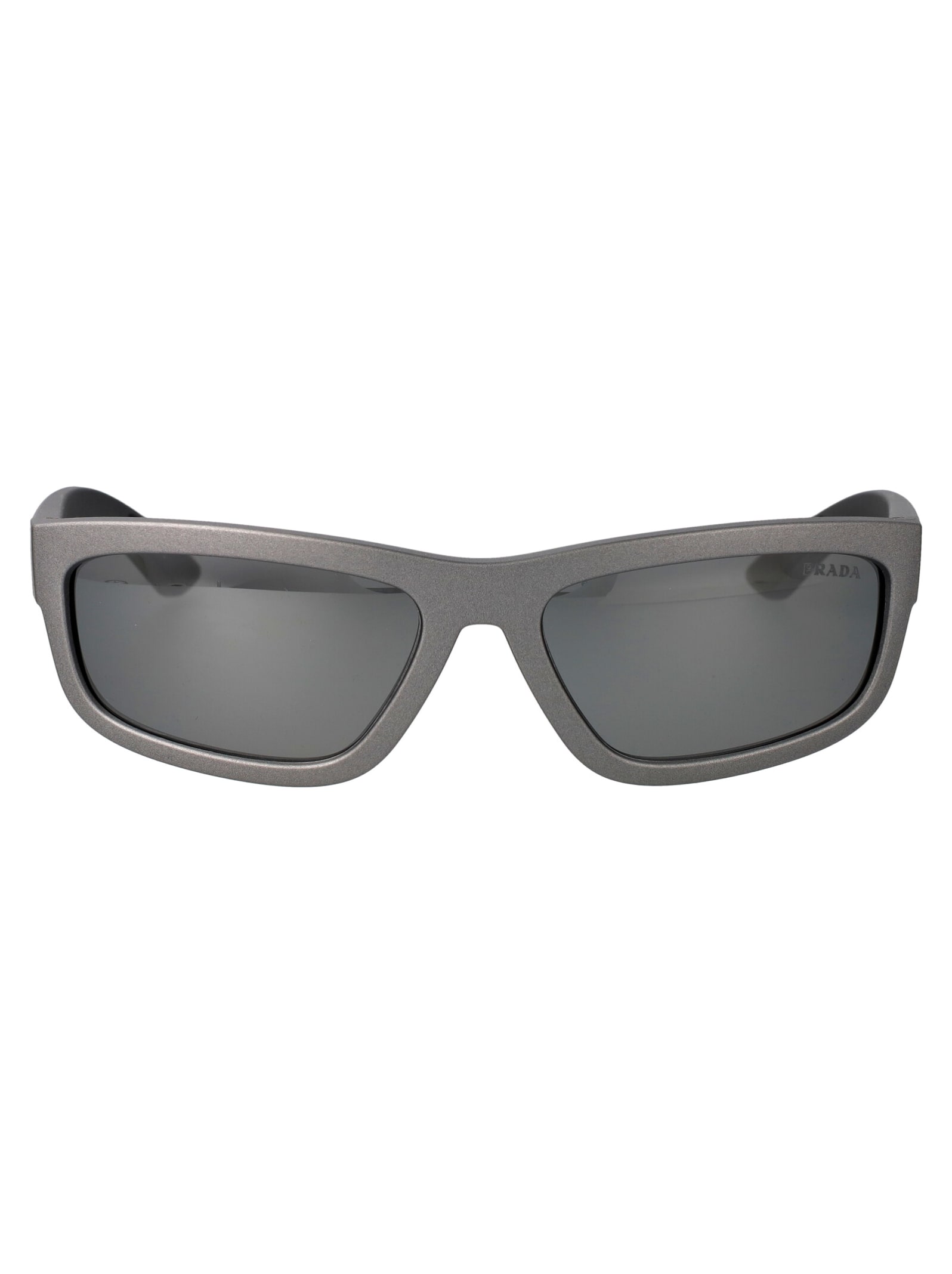 Prada 0ps 05zs Sunglasses In 16x7w1 Grey Metal