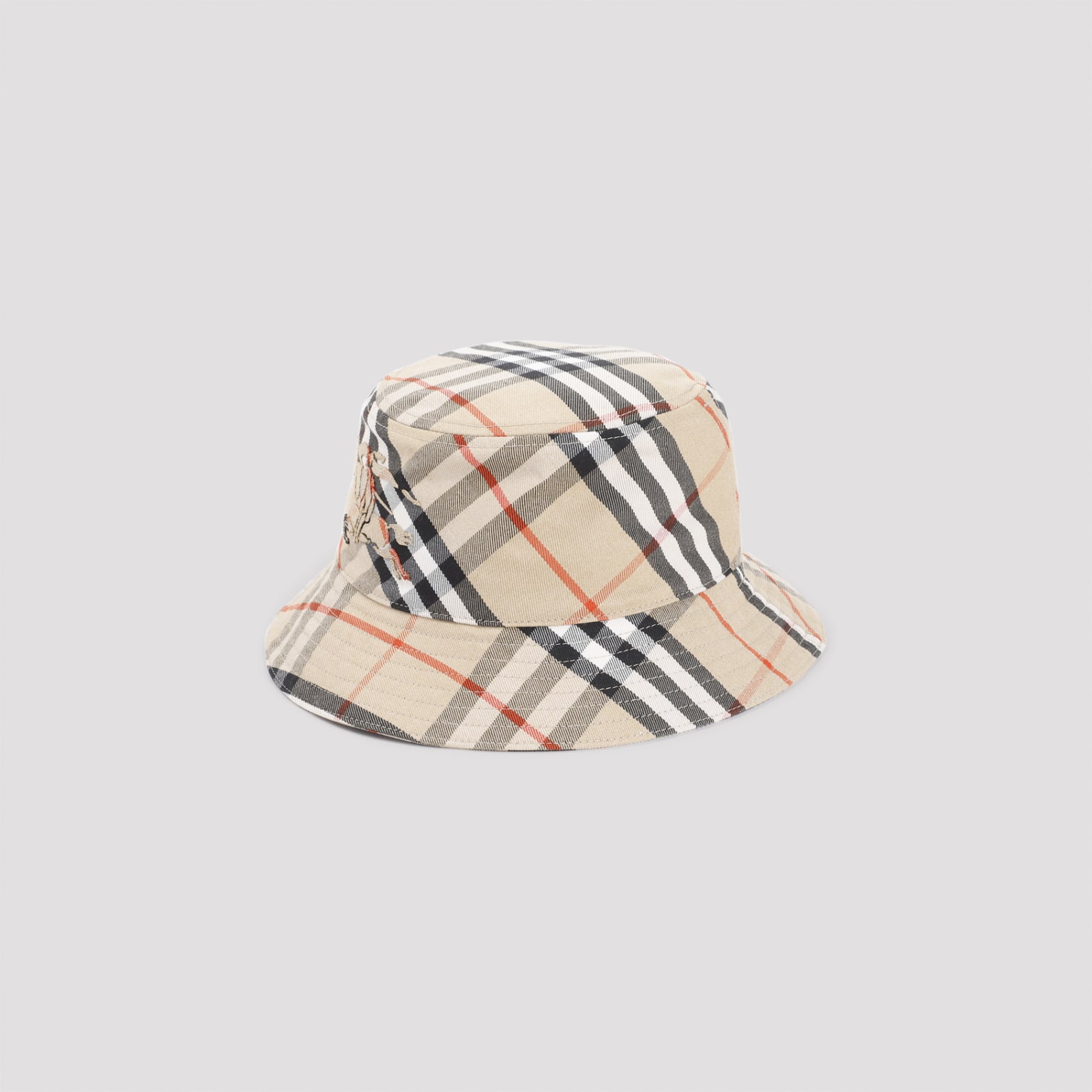 Shop Burberry Recycled Polyester Bucket Hat In Sand