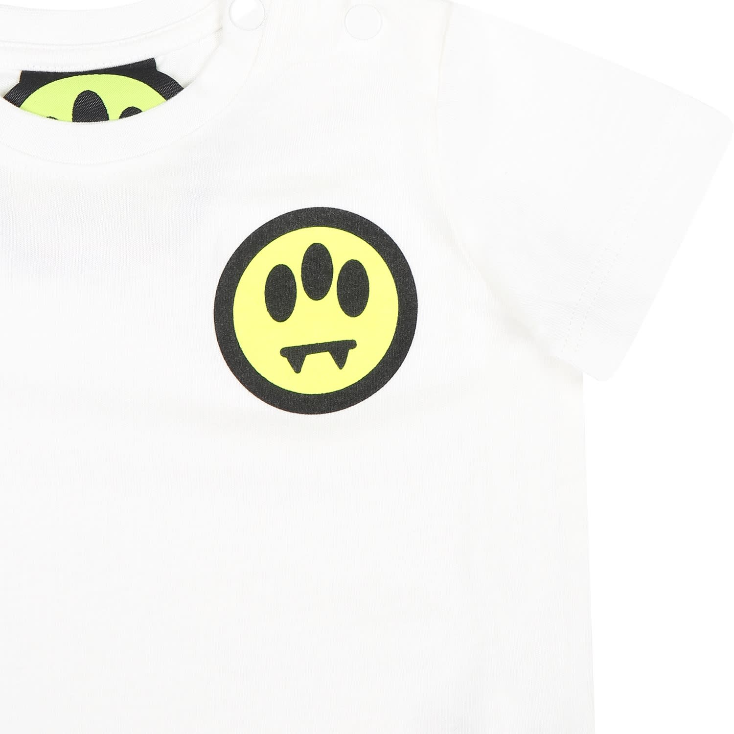 Shop Barrow White T-shirt For Babykids With Smiley