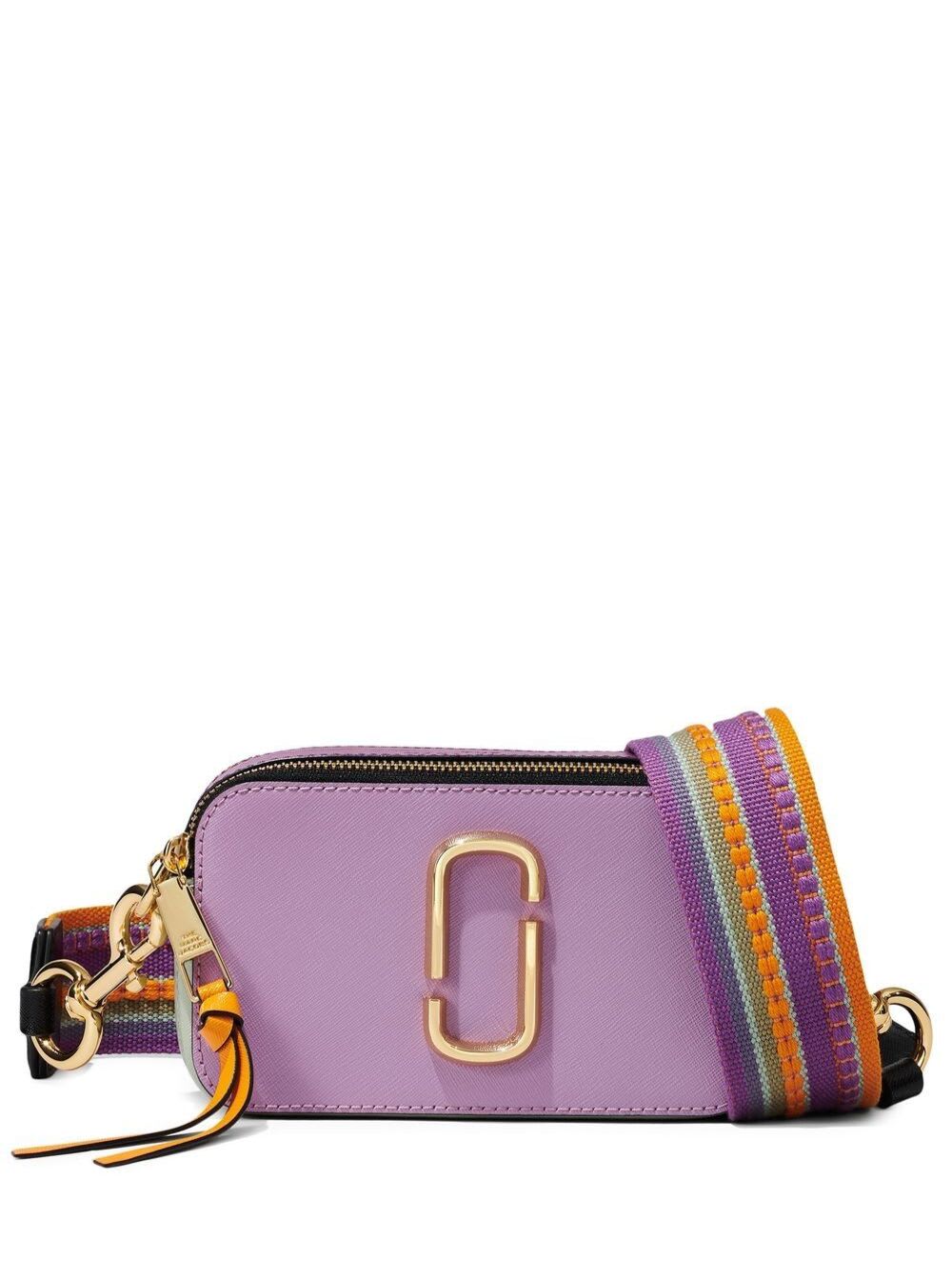 The Snapshot Colorblocked Lilac Leather Crossbody Bag Marc Jacobs Woman