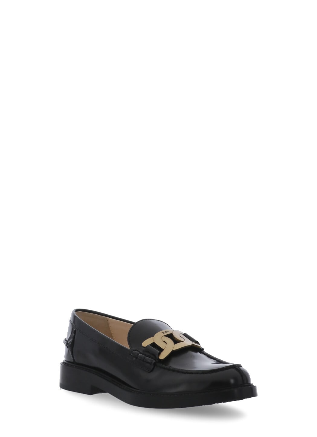 Shop Tod's Leather Loafers In Black