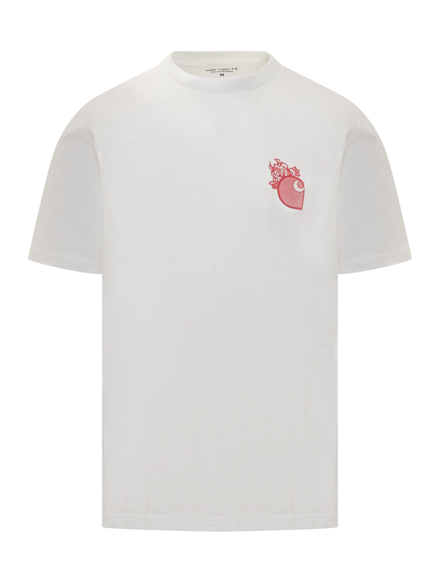 Carhartt Little Hellraiser T-shirt In White/red