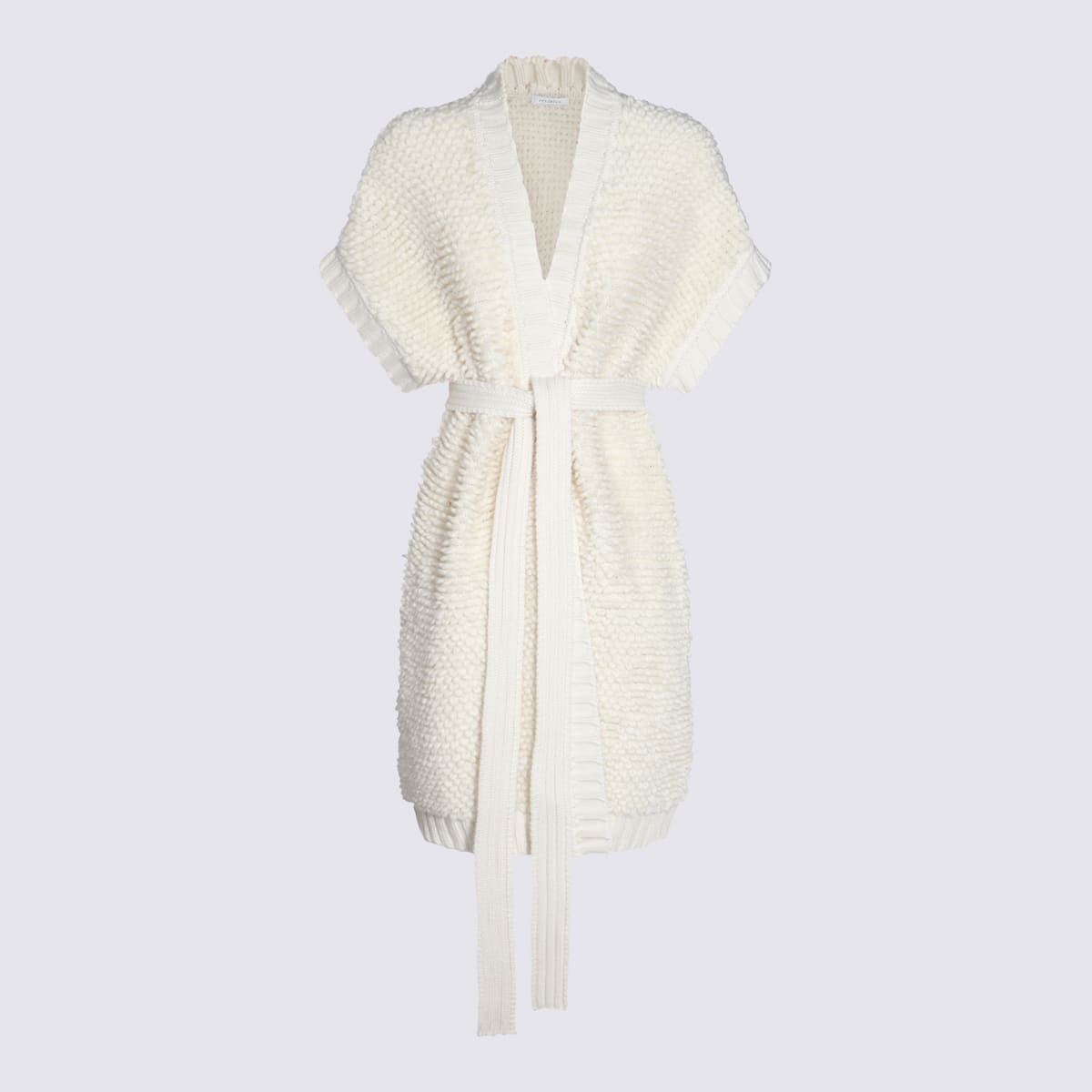 White Wool Knitwear Dress