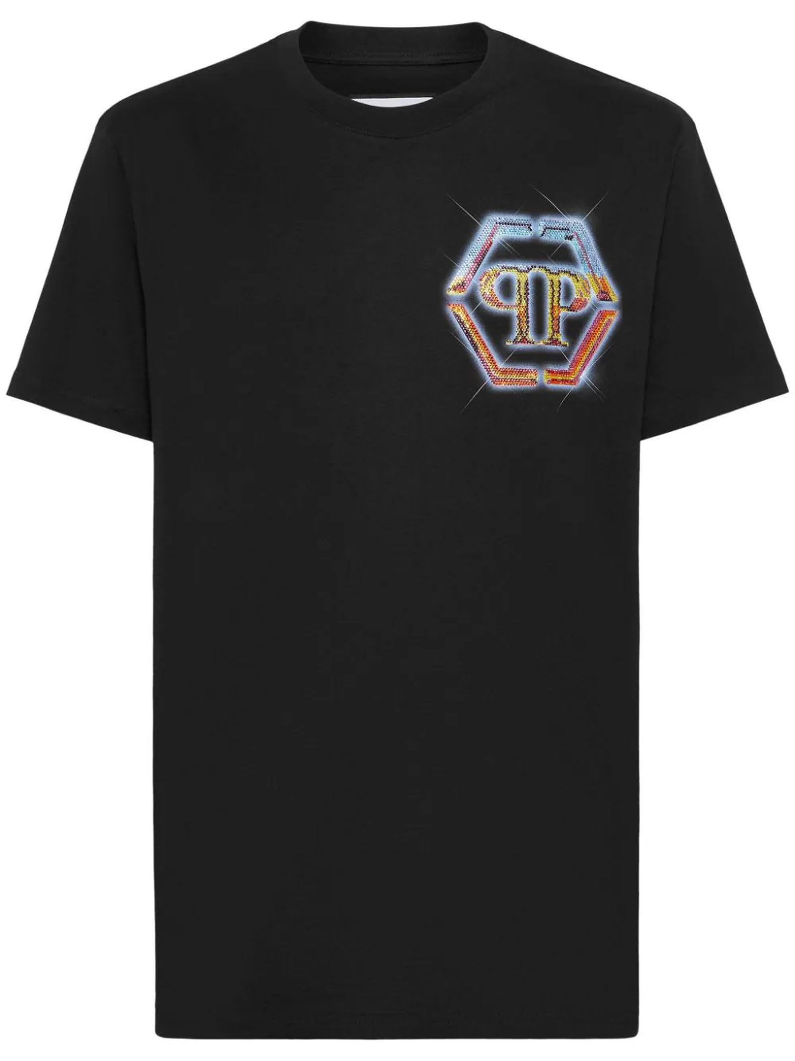 Shop Philipp Plein T-shirts And Polos Black