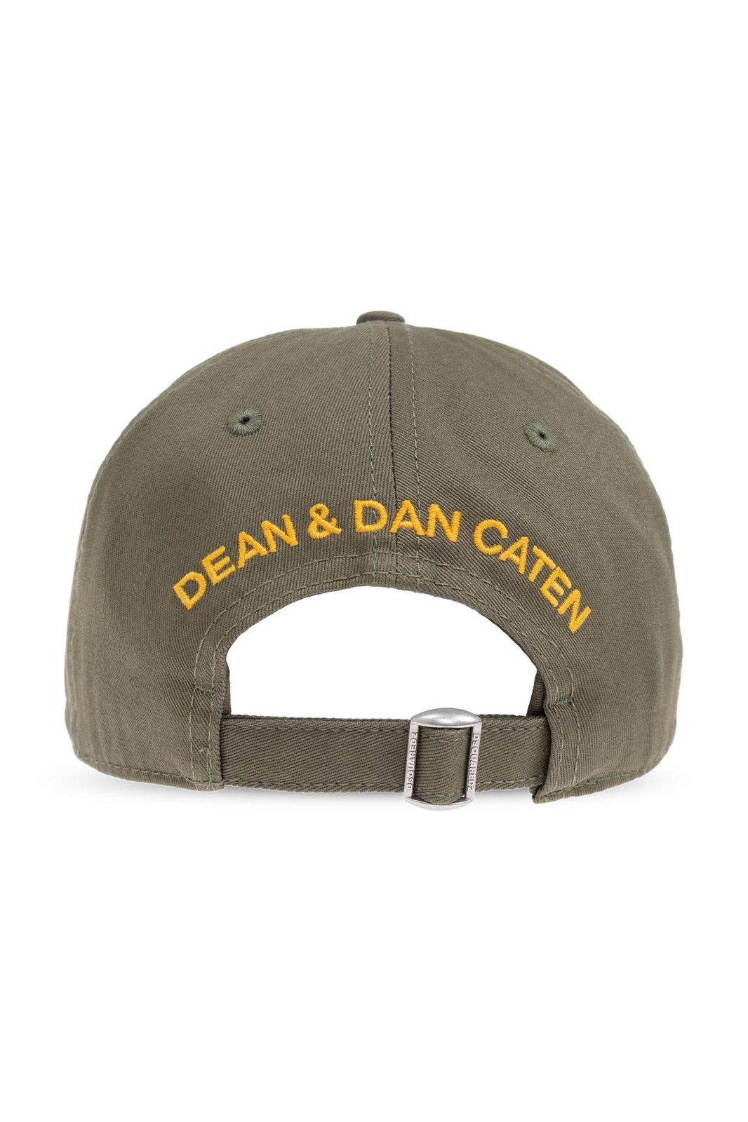 Dsquared2 Logo-embroidered Curved Peak Baseball Cap In Green