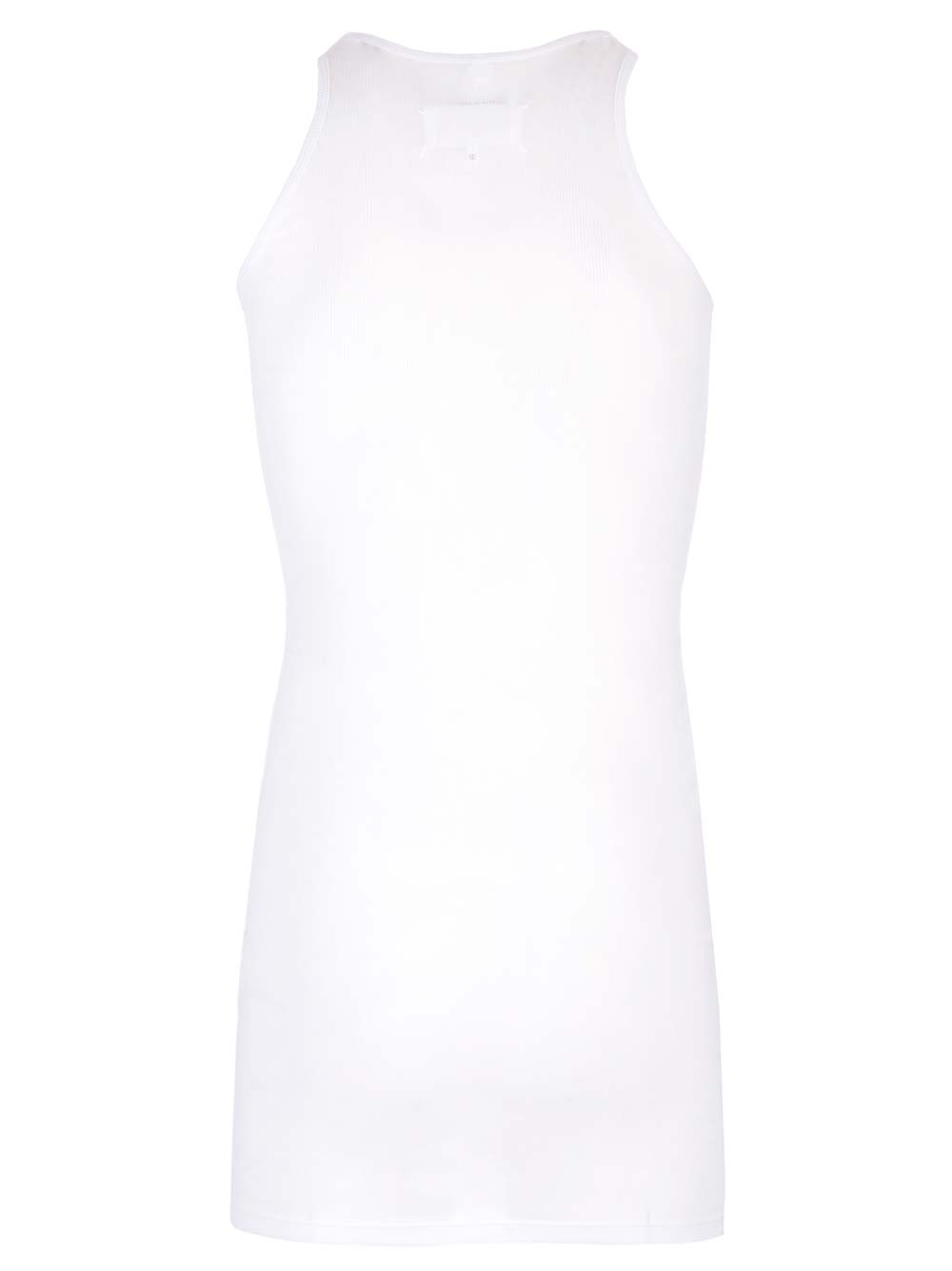 Shop Maison Margiela Jersey Tank Top In White