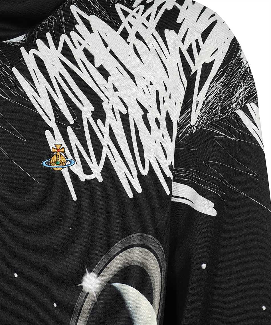 Vivienne Westwood Printed Hoodie In Black