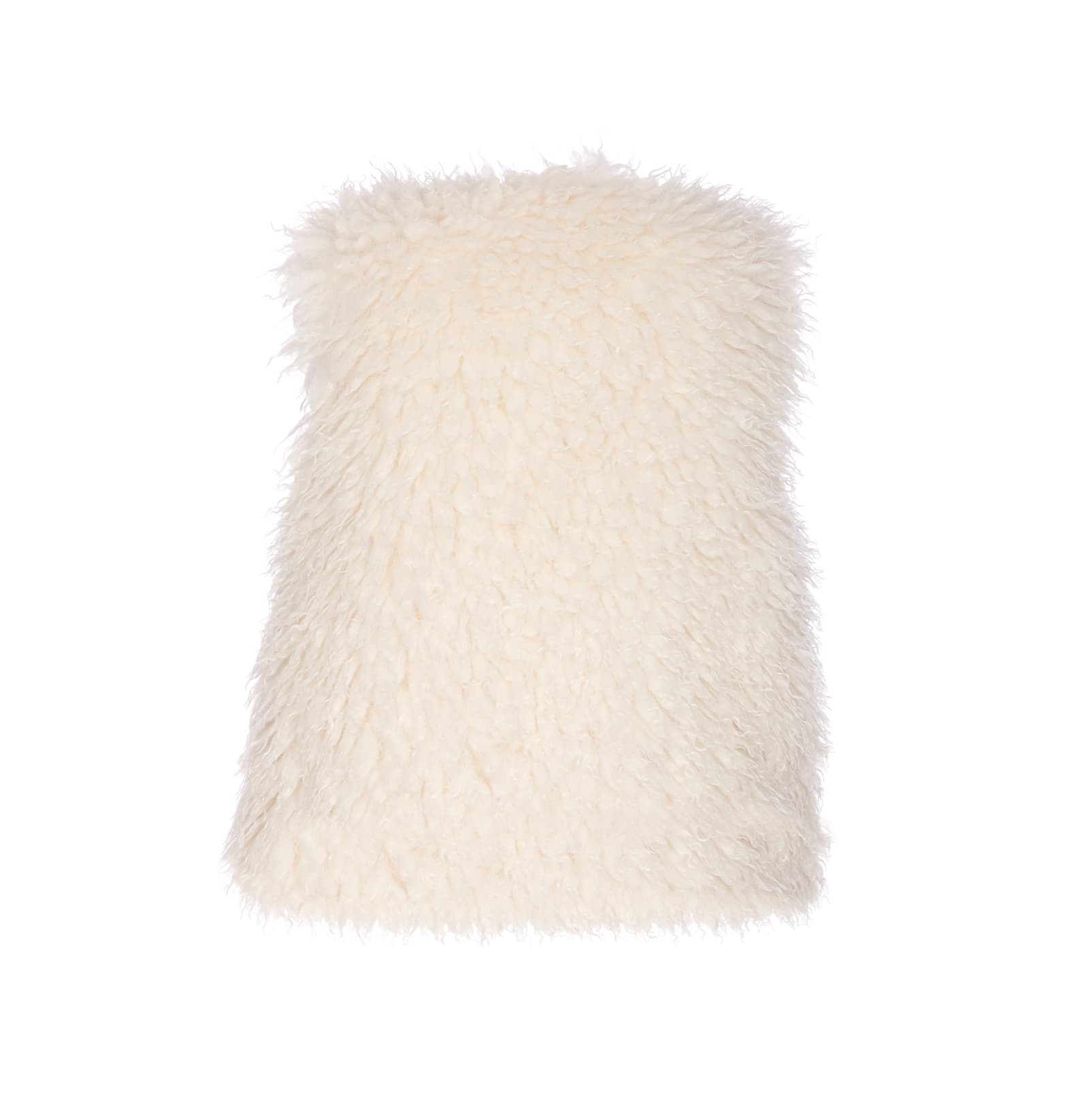 Michael Michael Kors White Faux Fur Vest In Neutral