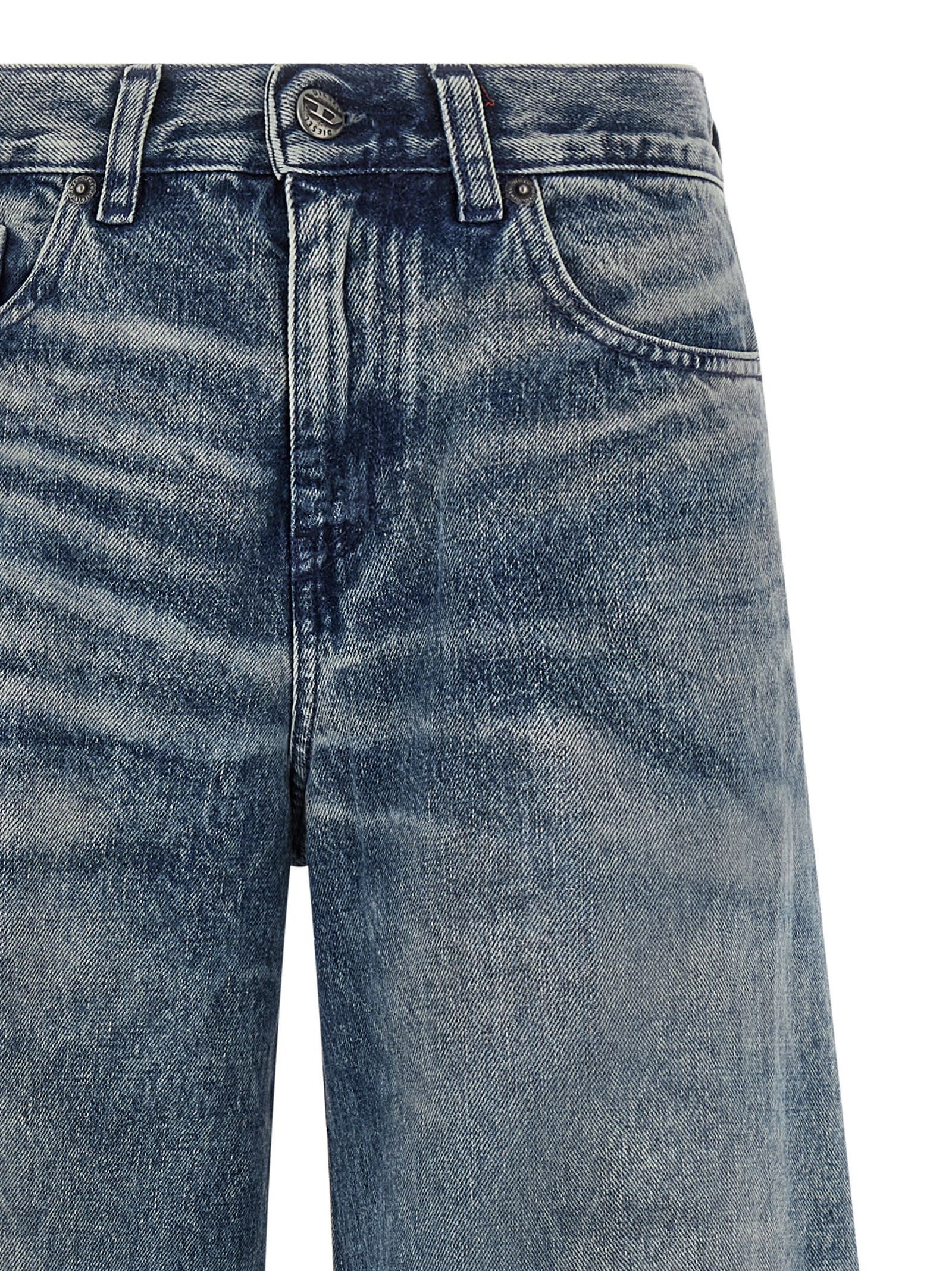 Diesel 1978 D-akemi-fsh Denim Trousers In Blue