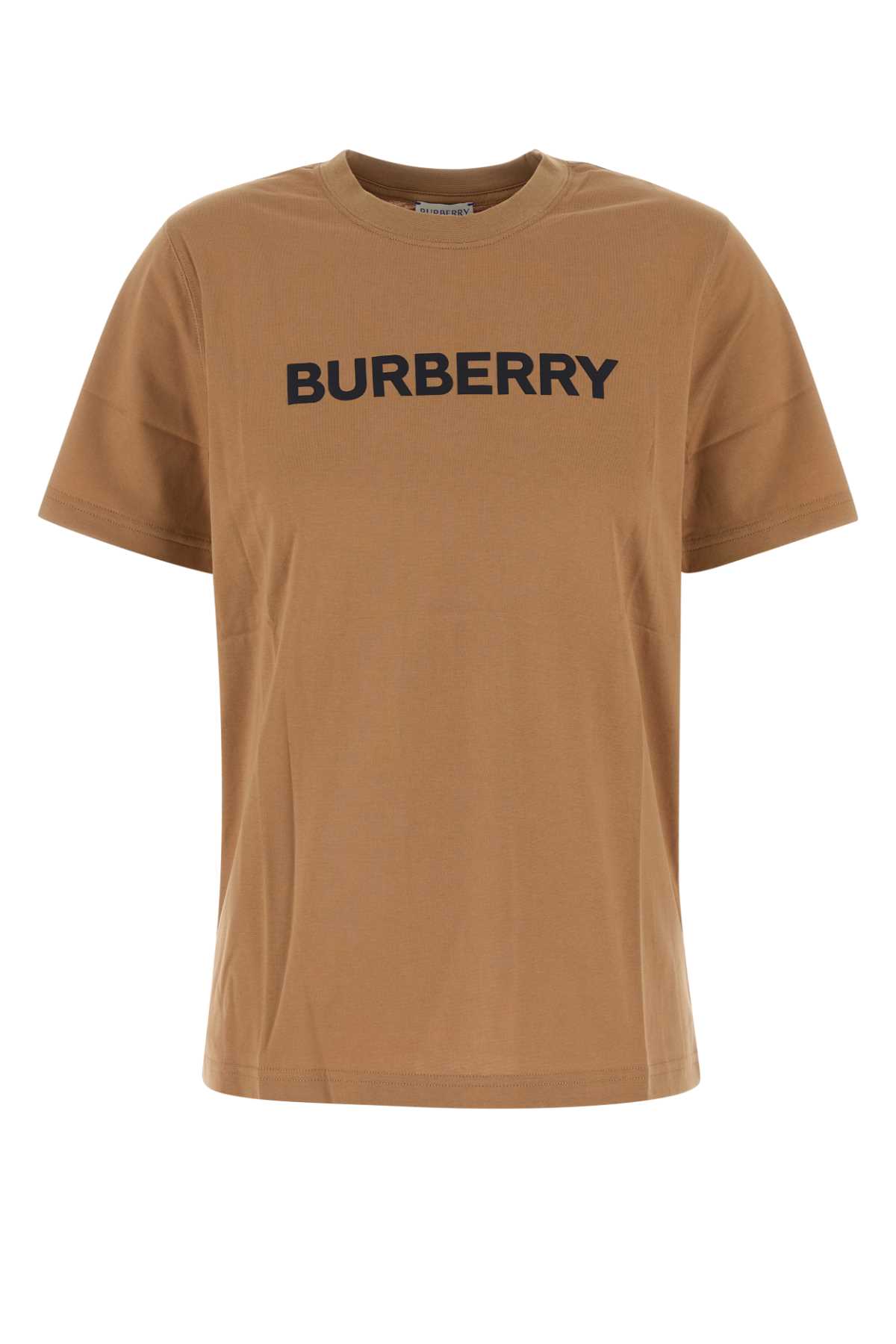 Shop Burberry Biscuit Stretch Cotton T-shirt In Camel