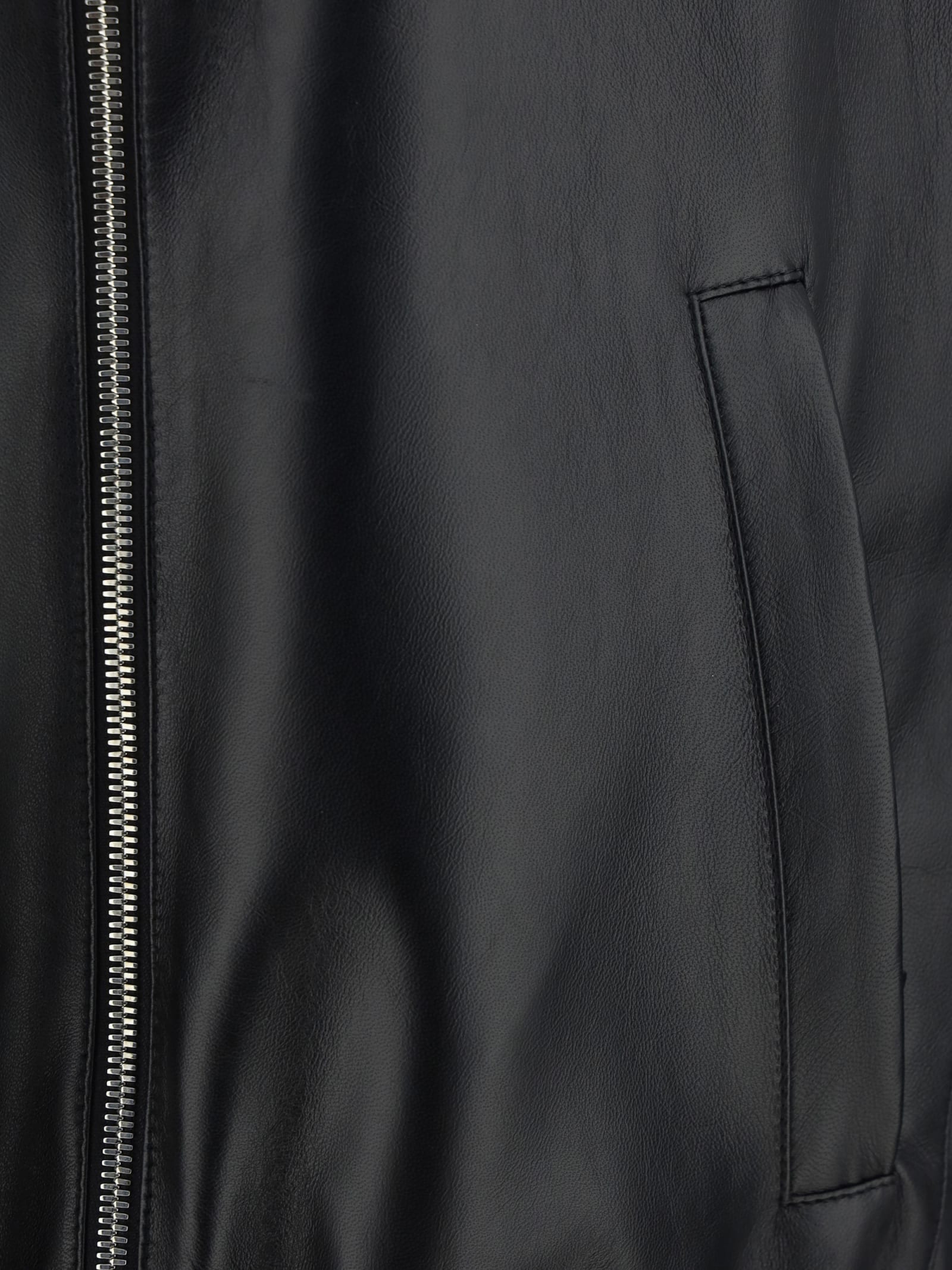 Prada Reversible Blouson In Leather And Re-nylon In Black
