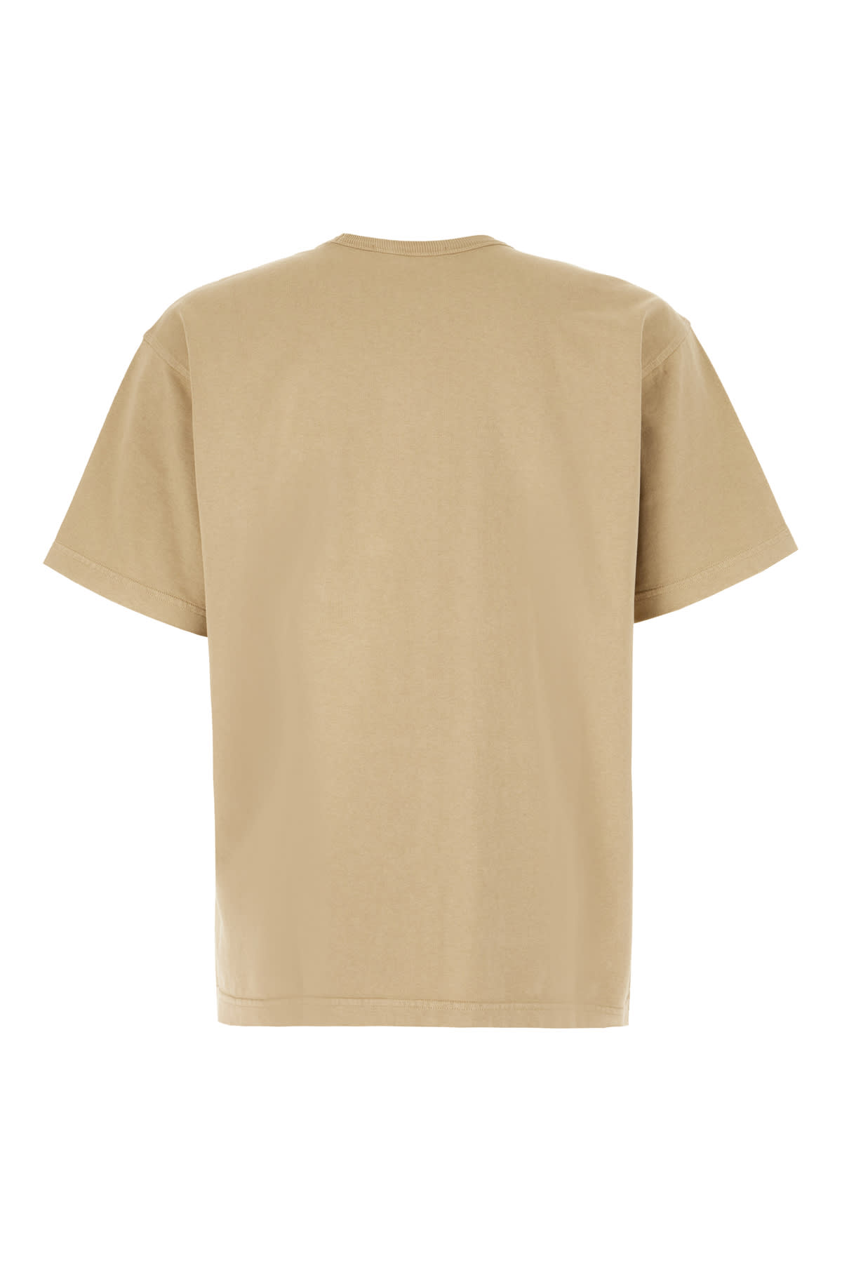 Shop Stone Island Cappuccino Cotton T-shirt In Biscuit