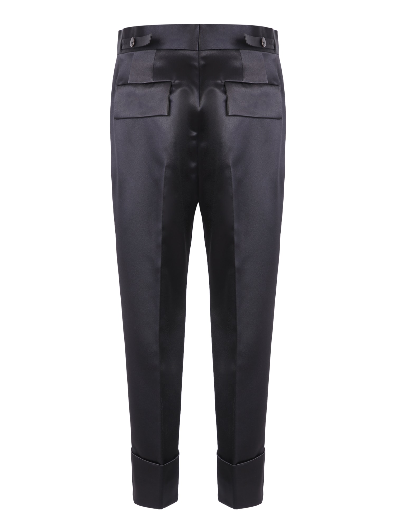 Shop Sapio Cropped Trousers In Black