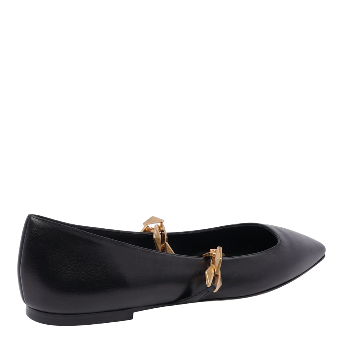 Shop Jimmy Choo Diamond Tilda Flats In Black