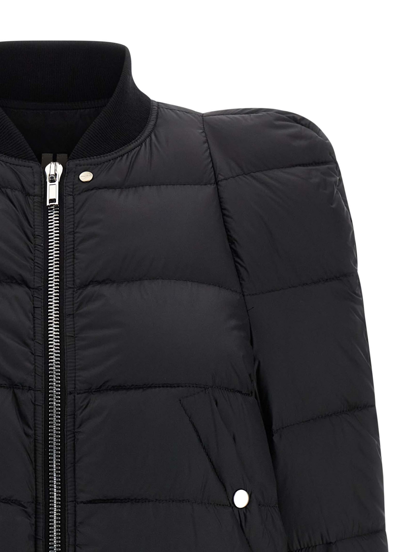 Rick Owens Concordians Duvet Flight Jacket Clothing In Black