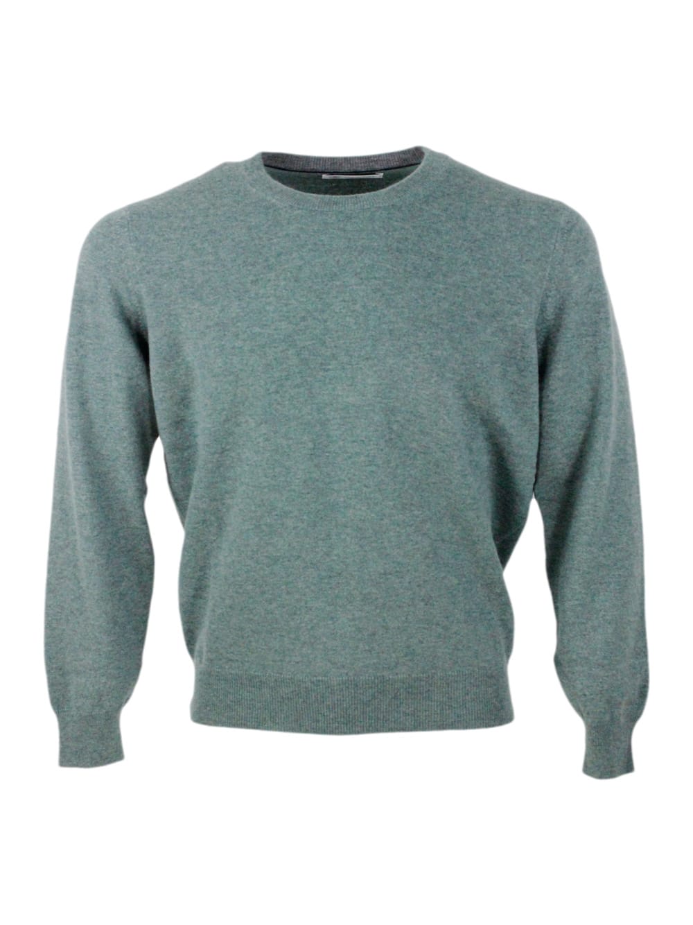 Shop Brunello Cucinelli Cashmere Crewneck In Green