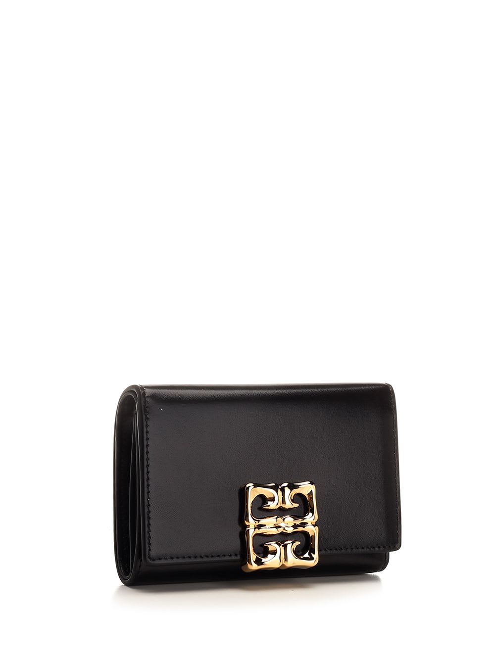 Shop Givenchy 4g Liquid Trifold Wallet In Black