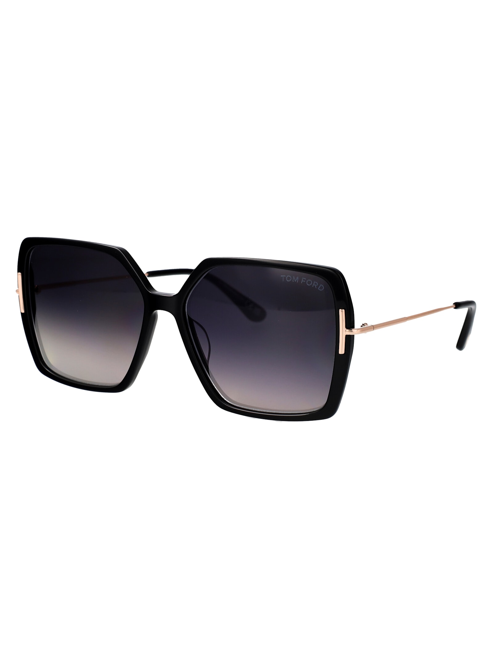 Tom Ford Butterfly Sunglasses Ft1039 01 B In 01b Nero Lucido / Fumo Grad