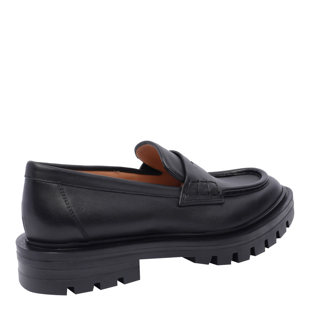 Shop Santoni Feline Loafers In Black