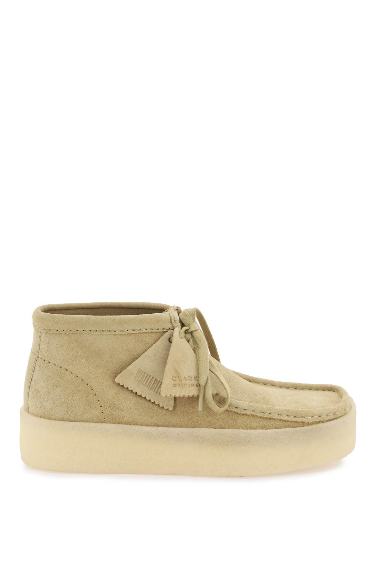Shop Clarks Wallabee Cup Bt Lace-up Shoes In Maple (beige)