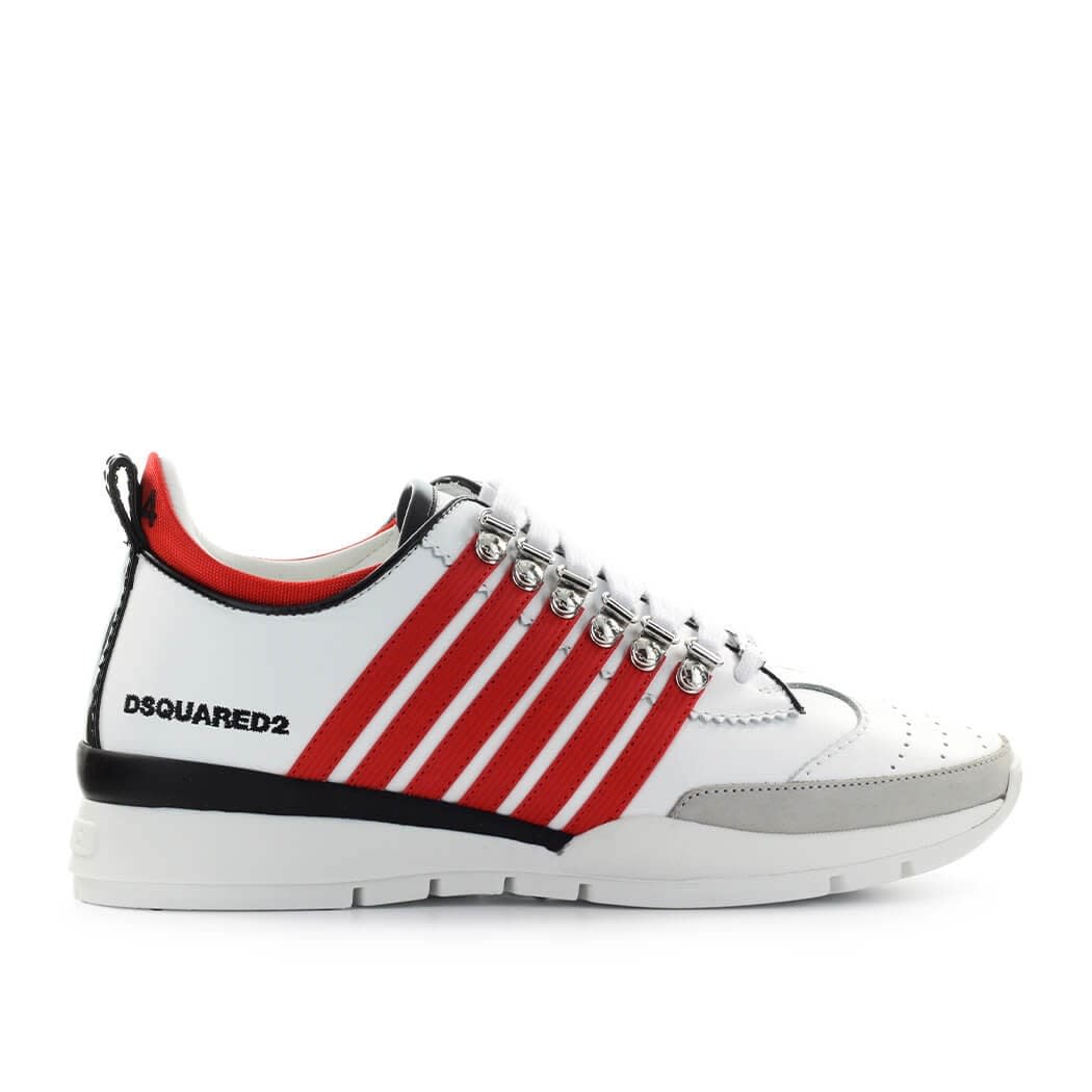 DSQUARED2 251 WHITE RED SNEAKER,SNM0146-01504088-M1747