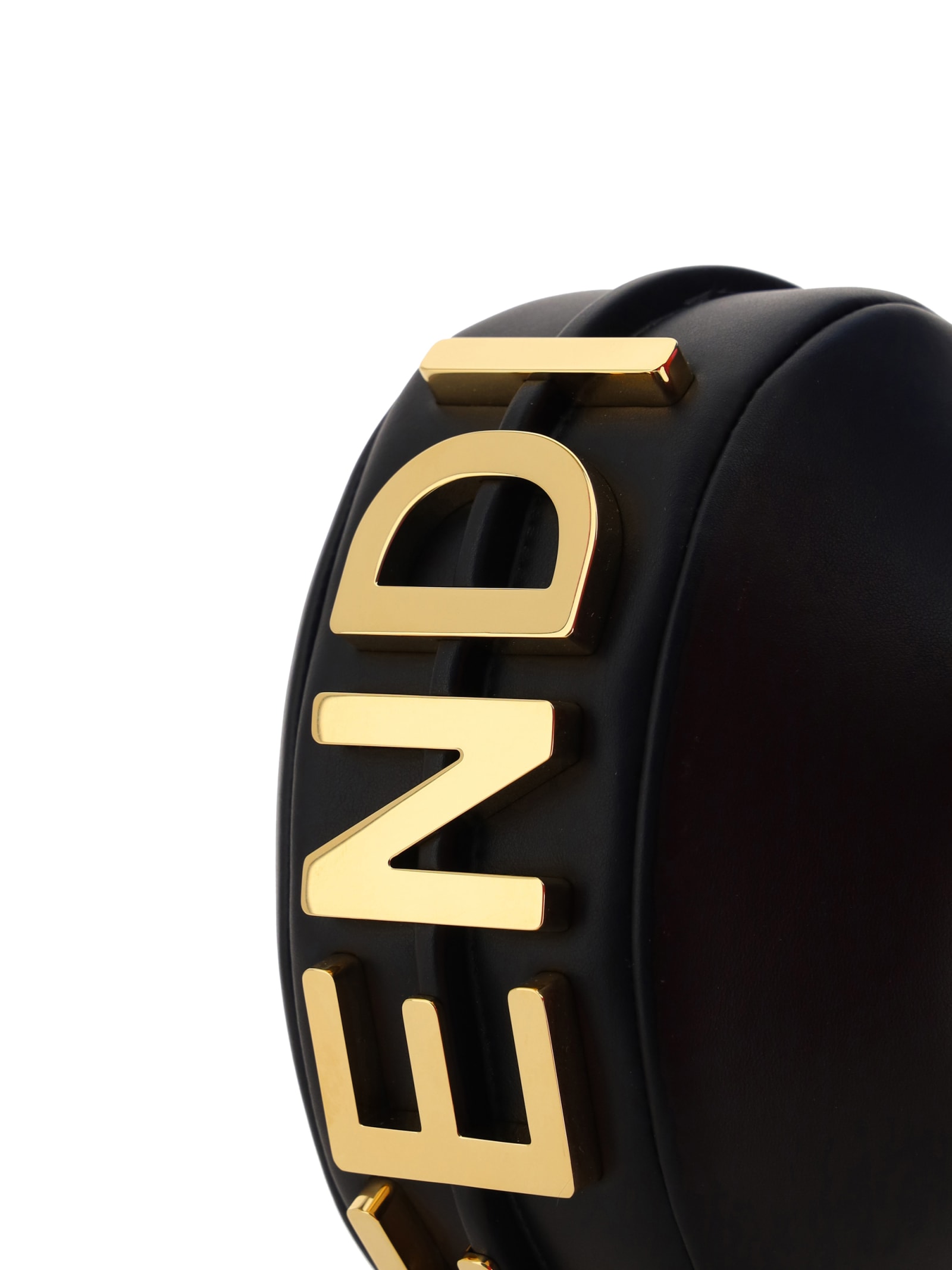 Fendi Graph Leather Bag In Nevo/ovib/os