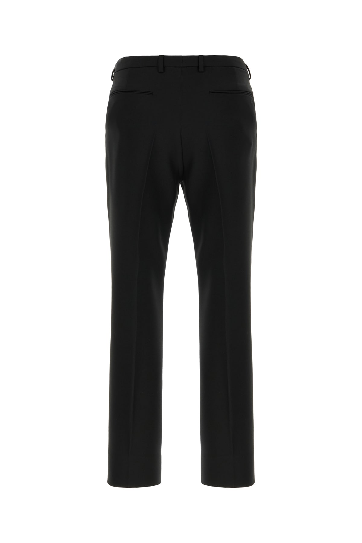 Gucci Wool Blend Twill Bush Trousers In Nero