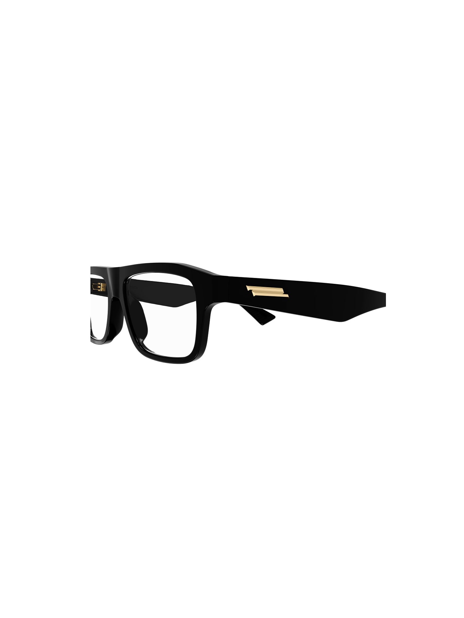 Shop Bottega Veneta 1c0y4cl0a Glasses In 001 Black Black Transpare