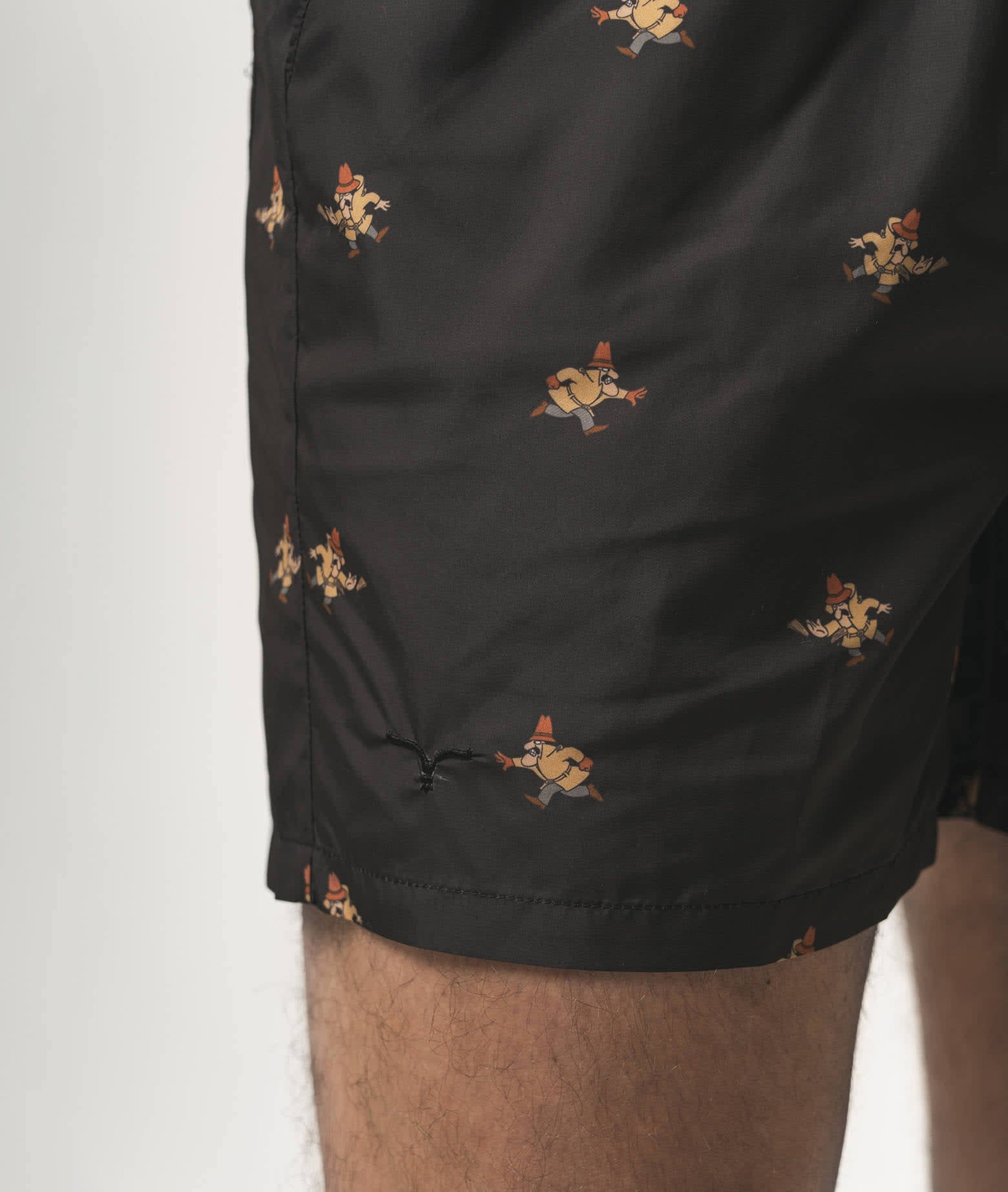 Larusmiani Swim Suit Inspector Clouseau Swimming Trunks In Black