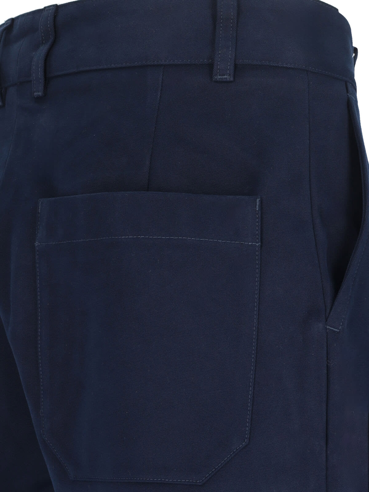 Studio Nicholson Straight Leg Trousers With Pockets And Loops In Blue
