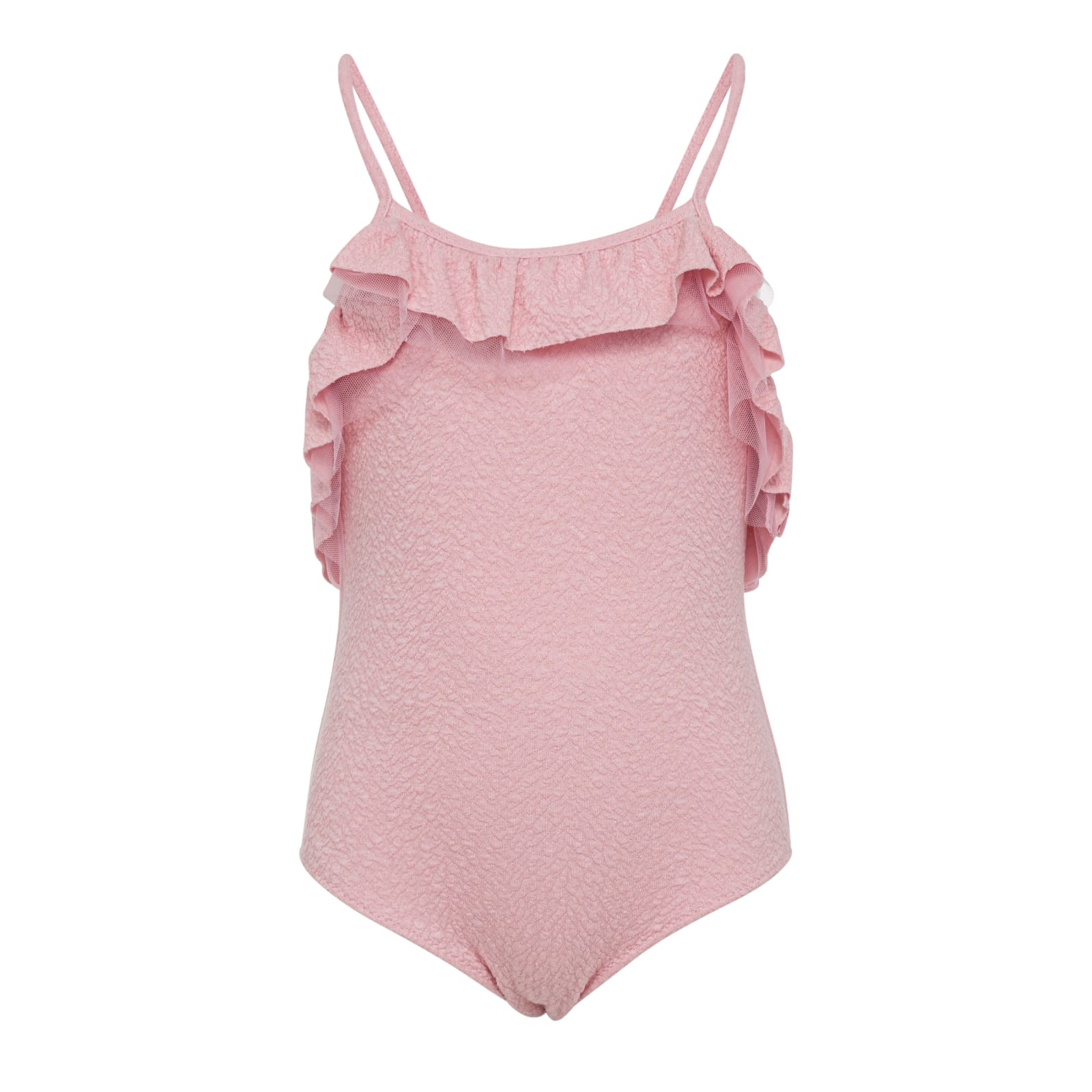 Douuod Kids' Swimsuit With Ruffles In Pink