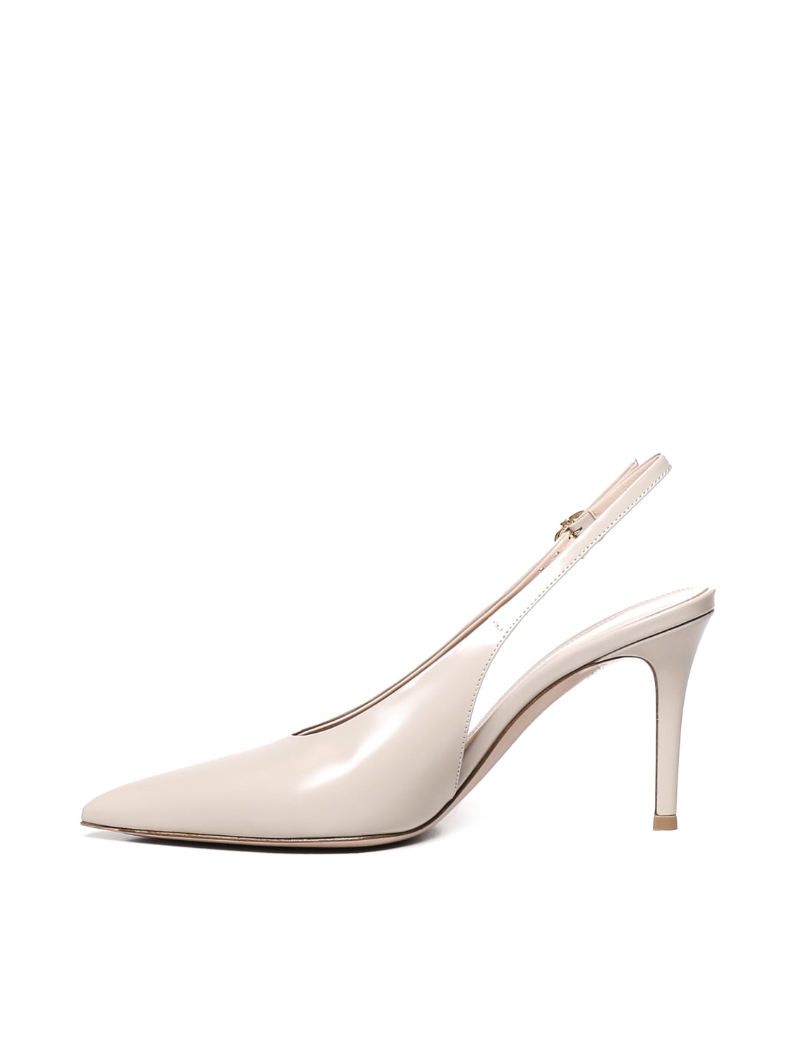 Shop Gianvito Rossi Slingback Tokyo Mousse In Beige