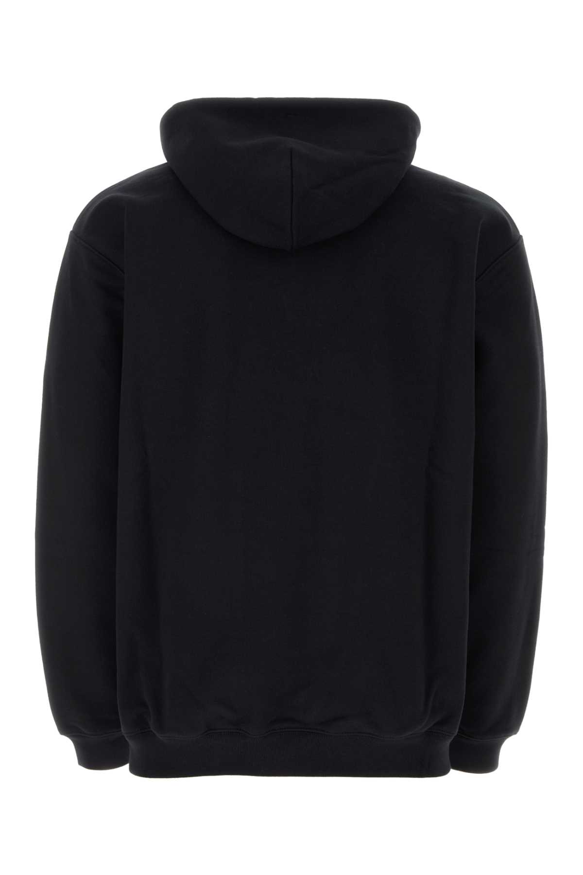 Shop Vtmnts Black Cotton Blend Sweatshirt