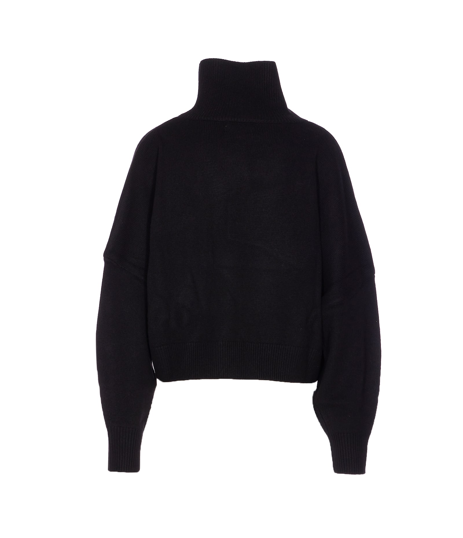 Loulou Studio Luke Stand Sweater In Black