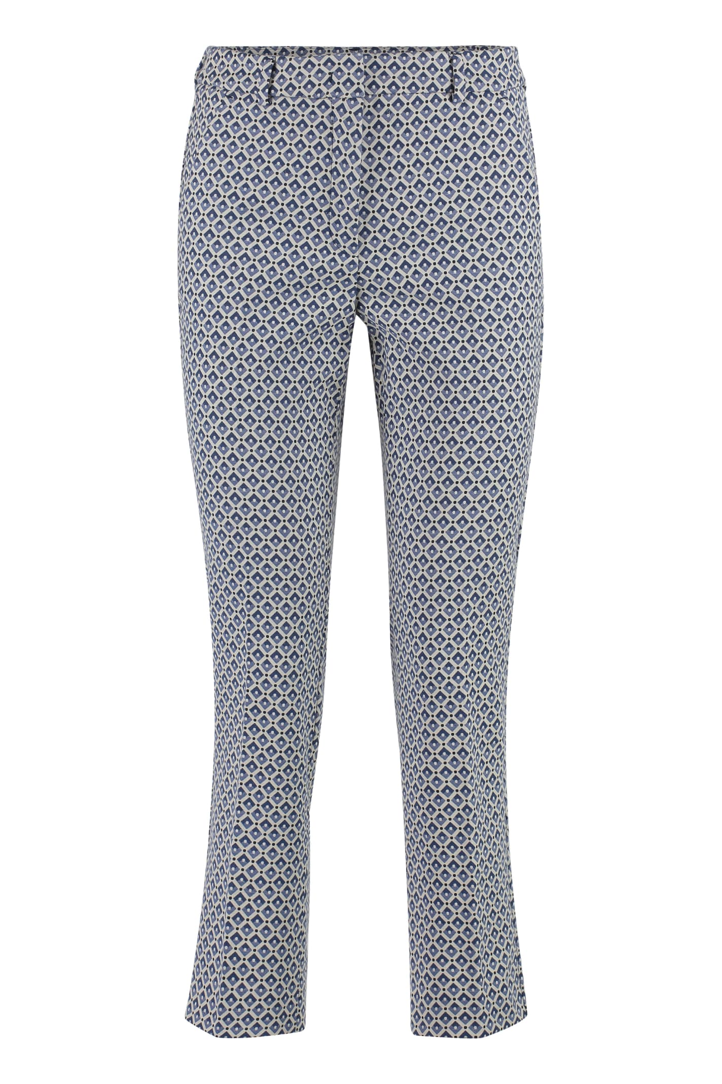 Shop Weekend Max Mara Papaia Straight-leg Trousers In Multicolor
