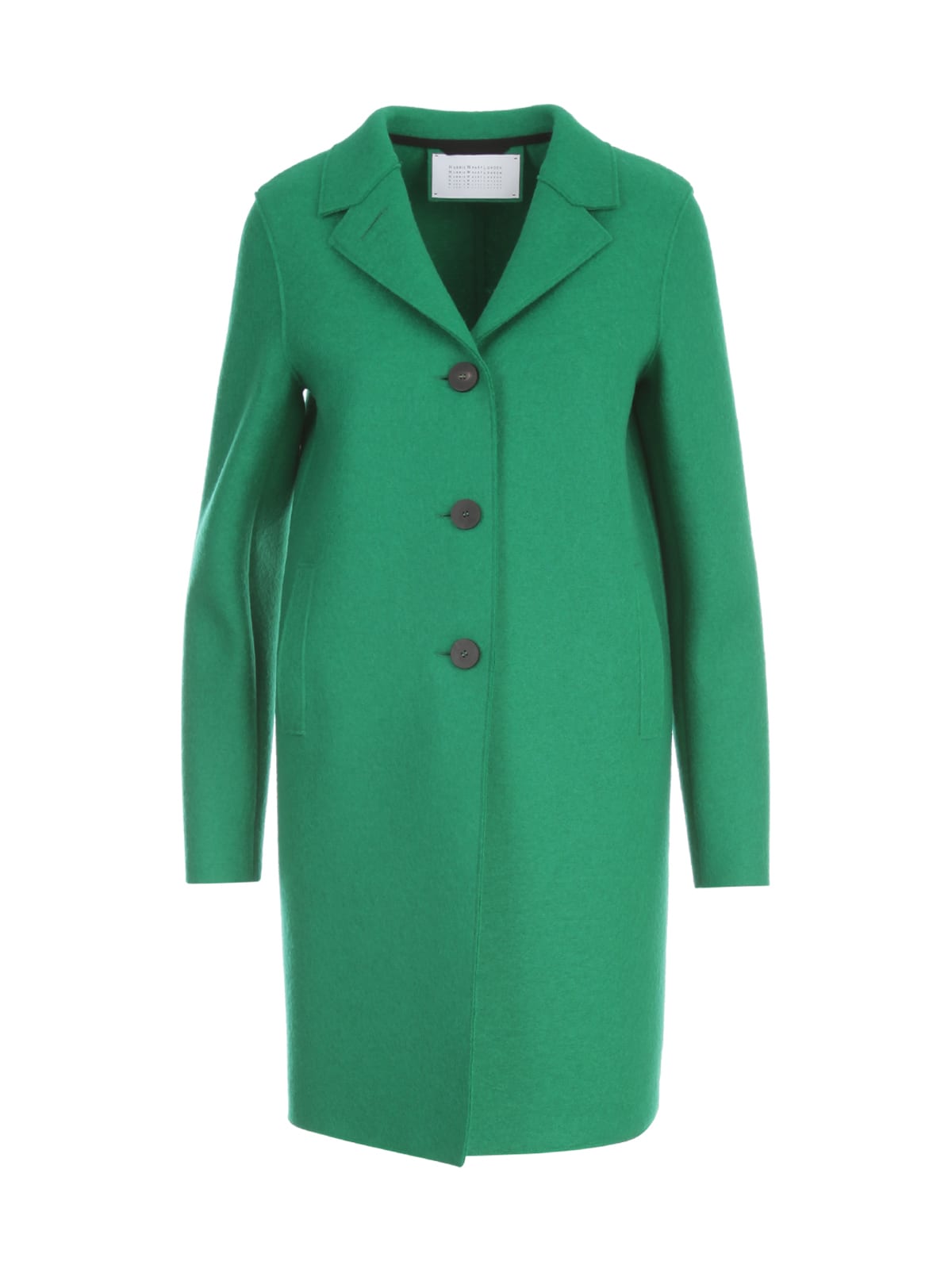 Harris Wharf London Women Button Up Boxy Coat Pressed Wool