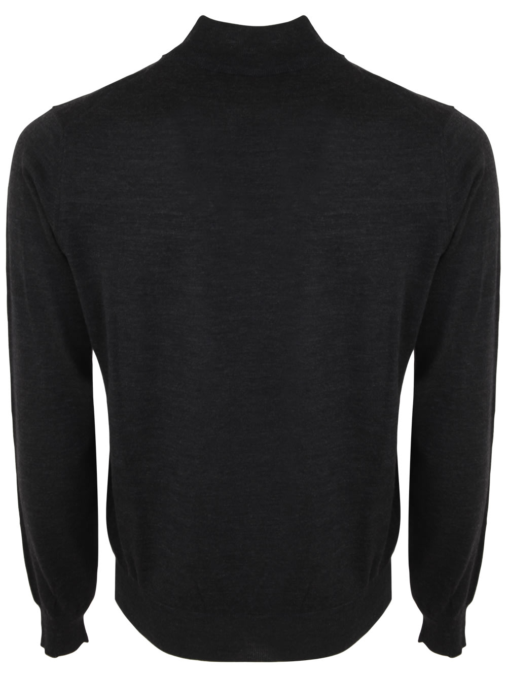 Shop Filippo De Laurentiis Royal Merino Long Sleeves High Neck Sweater In Anthracite