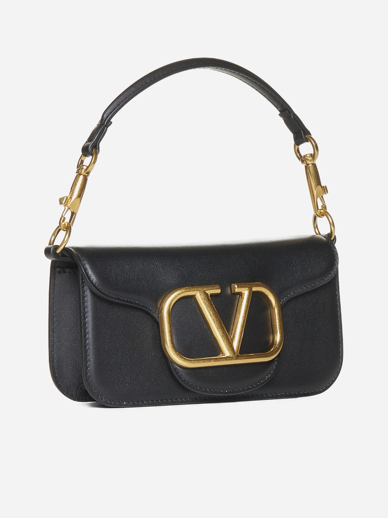 Shop Valentino Loco Leather Small Bag In Black