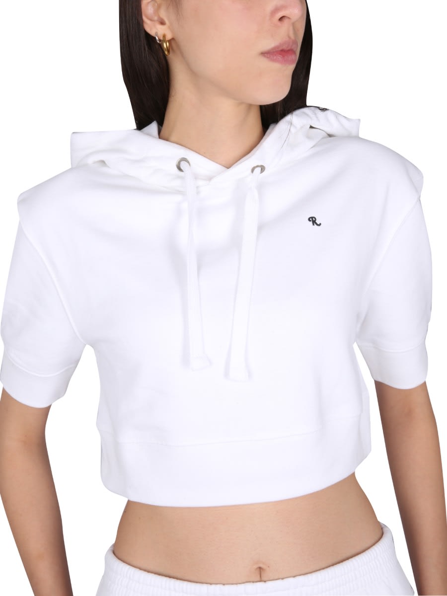 RAF SIMONS SWEATSHIRT WITH LOGO EMBROIDERY