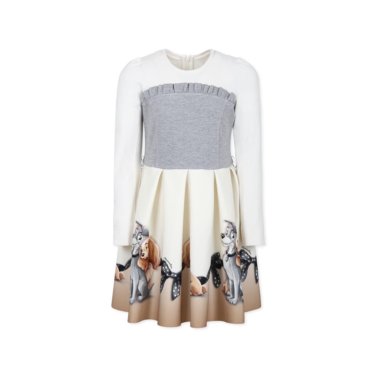 Monnalisa Ivory Dress For Girl Lady And The Tramp In Ivory
