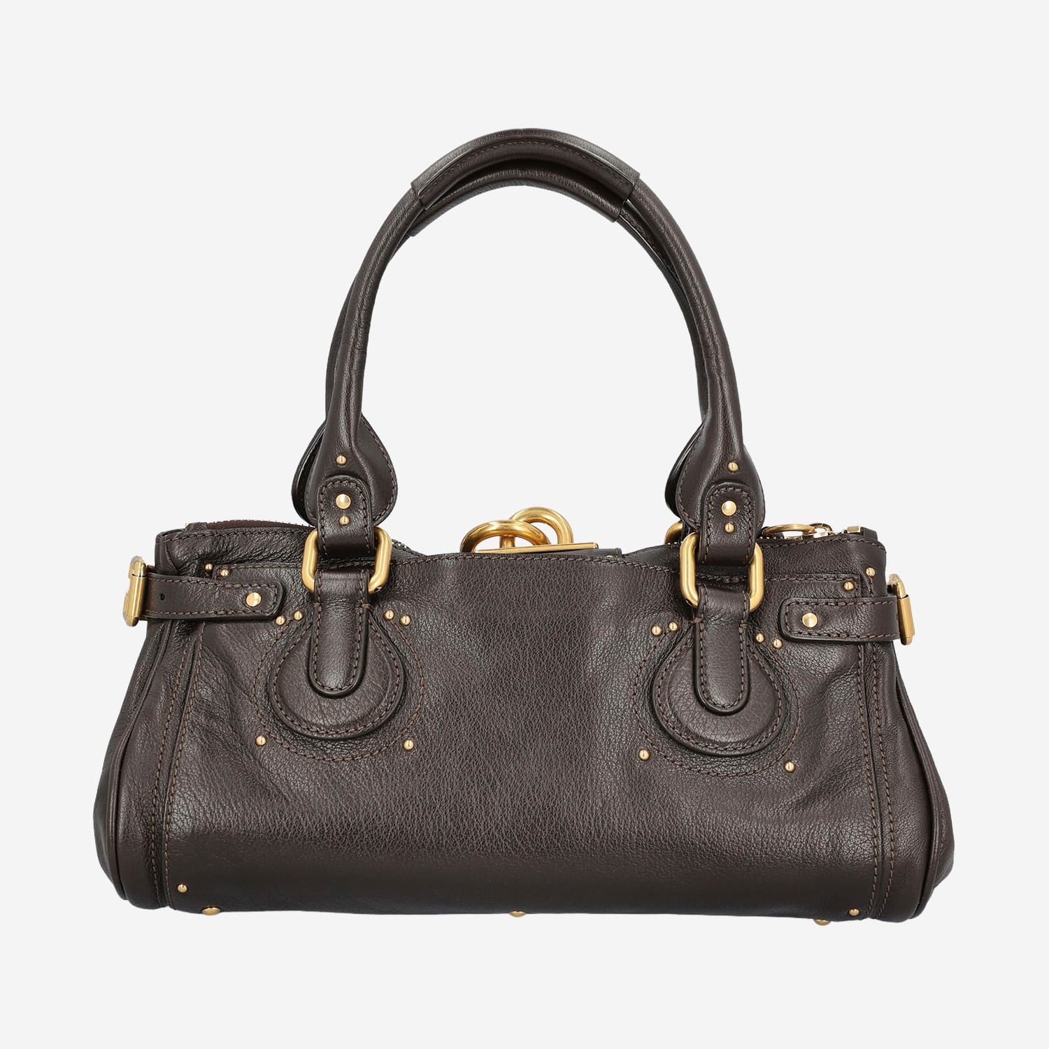 Chloé Paddington Leather Bag In Brown