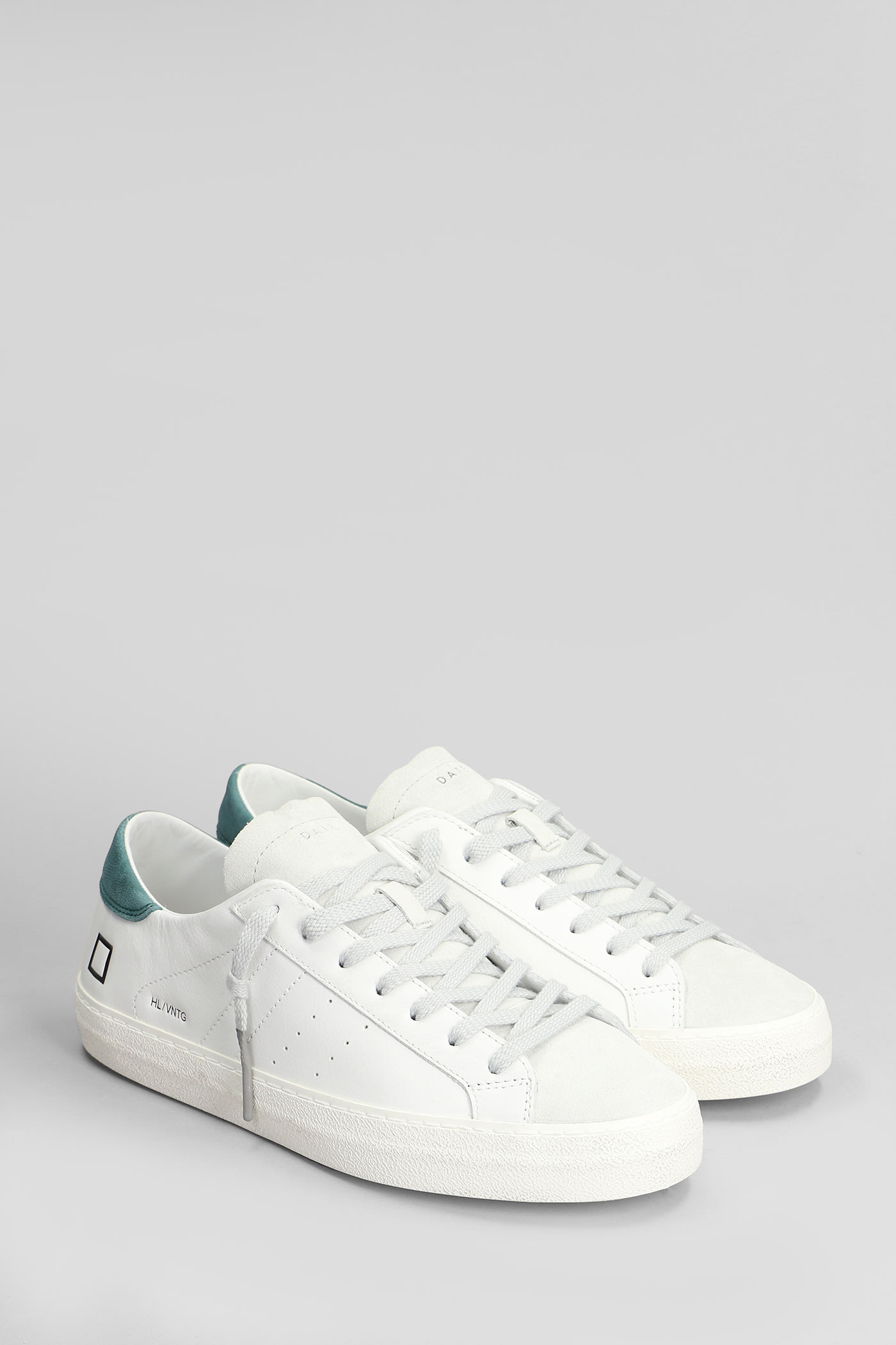 Shop Date Hill Low Sneakers In White Suede And Leather