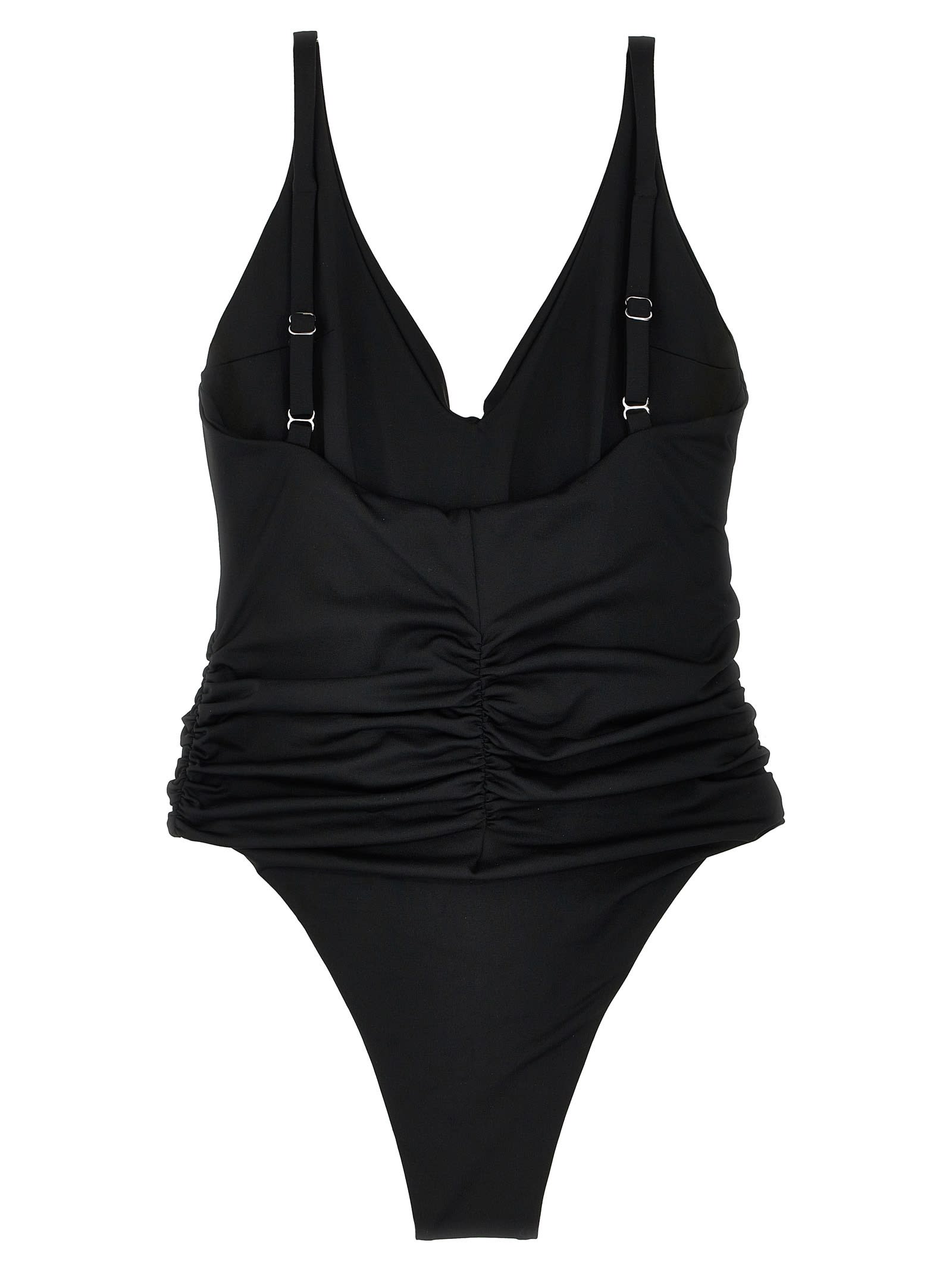 Magda Butrym Swimsuit 02 One-piece Swimsuit In Black