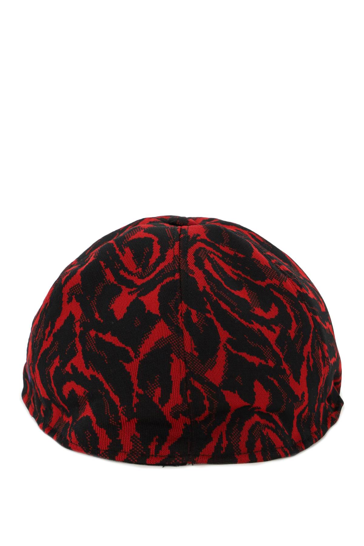 Shop Needles Jacquard Jersey Flat Cap In Red (black)