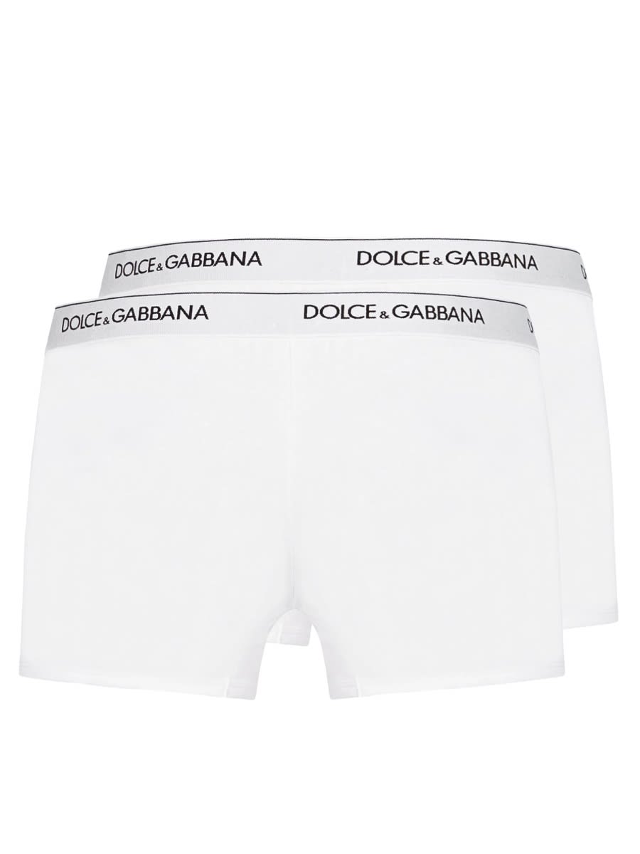 Shop Dolce & Gabbana Confenzione Da Due Slip In White