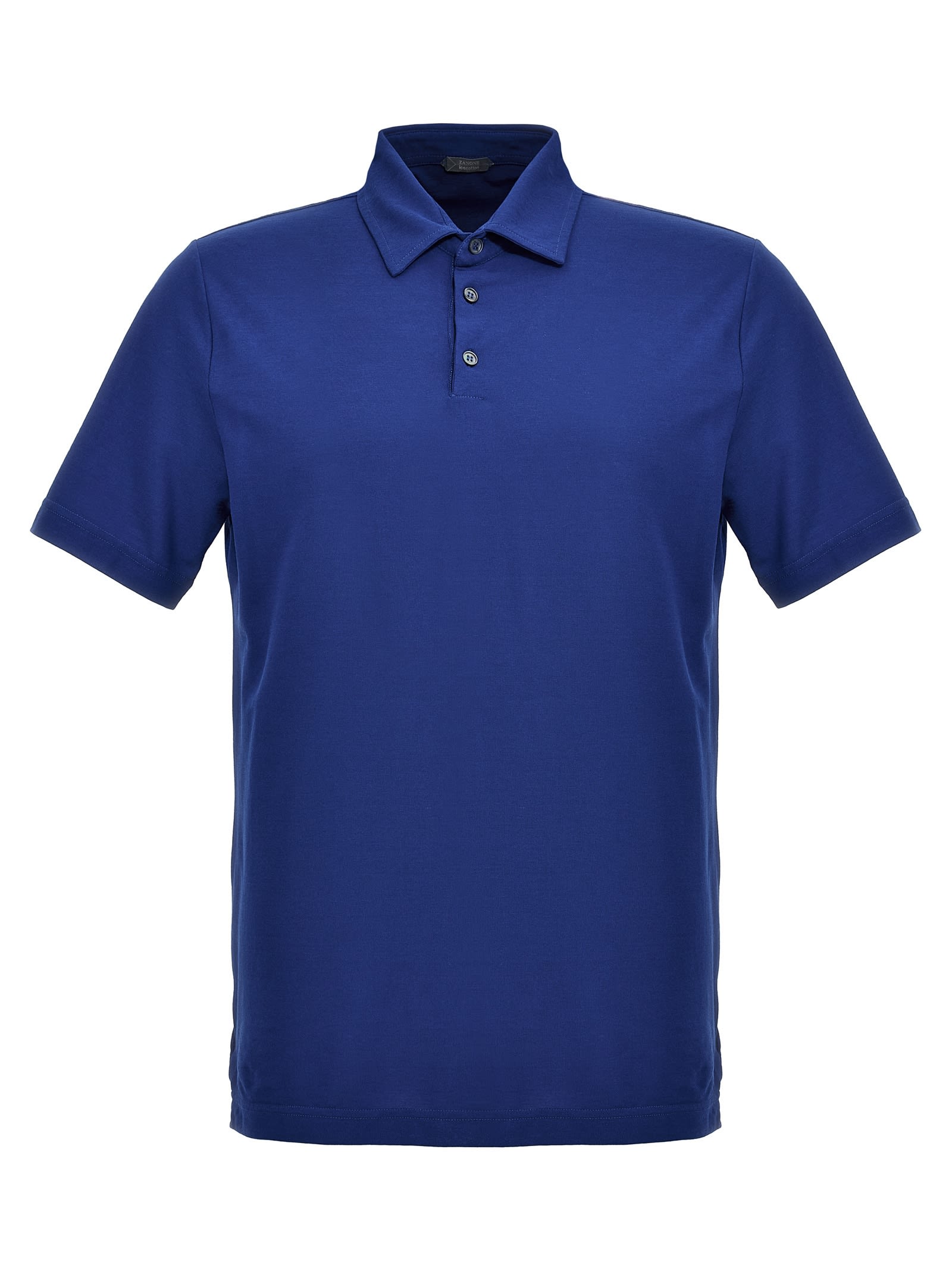 Shop Zanone Ice Cotton Polo Shirt