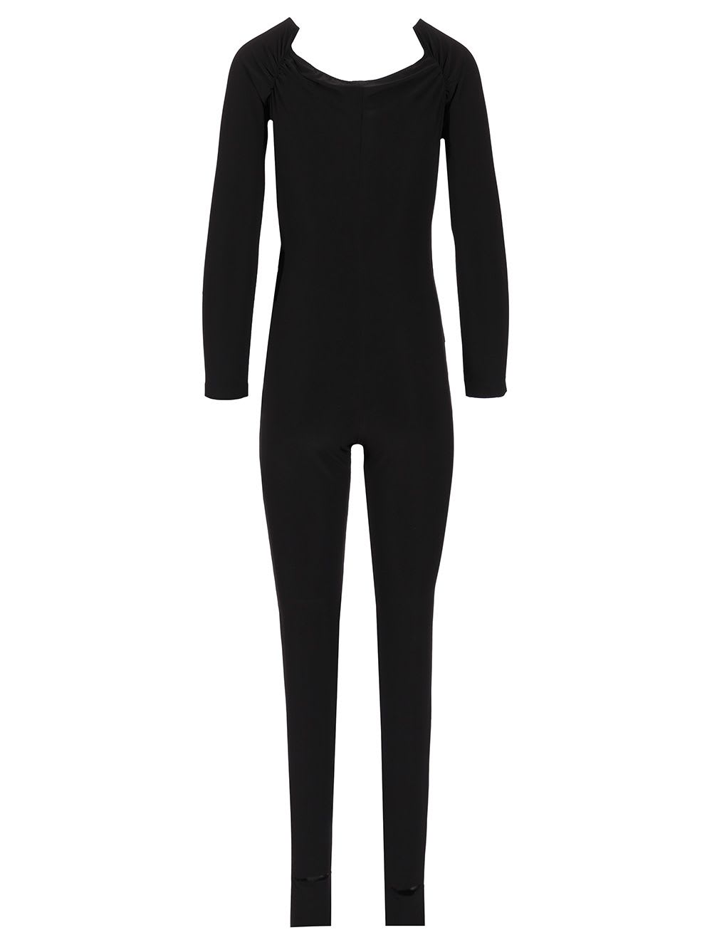 Shop Norma Kamali Off The Shoulder Jumpsuit In Black