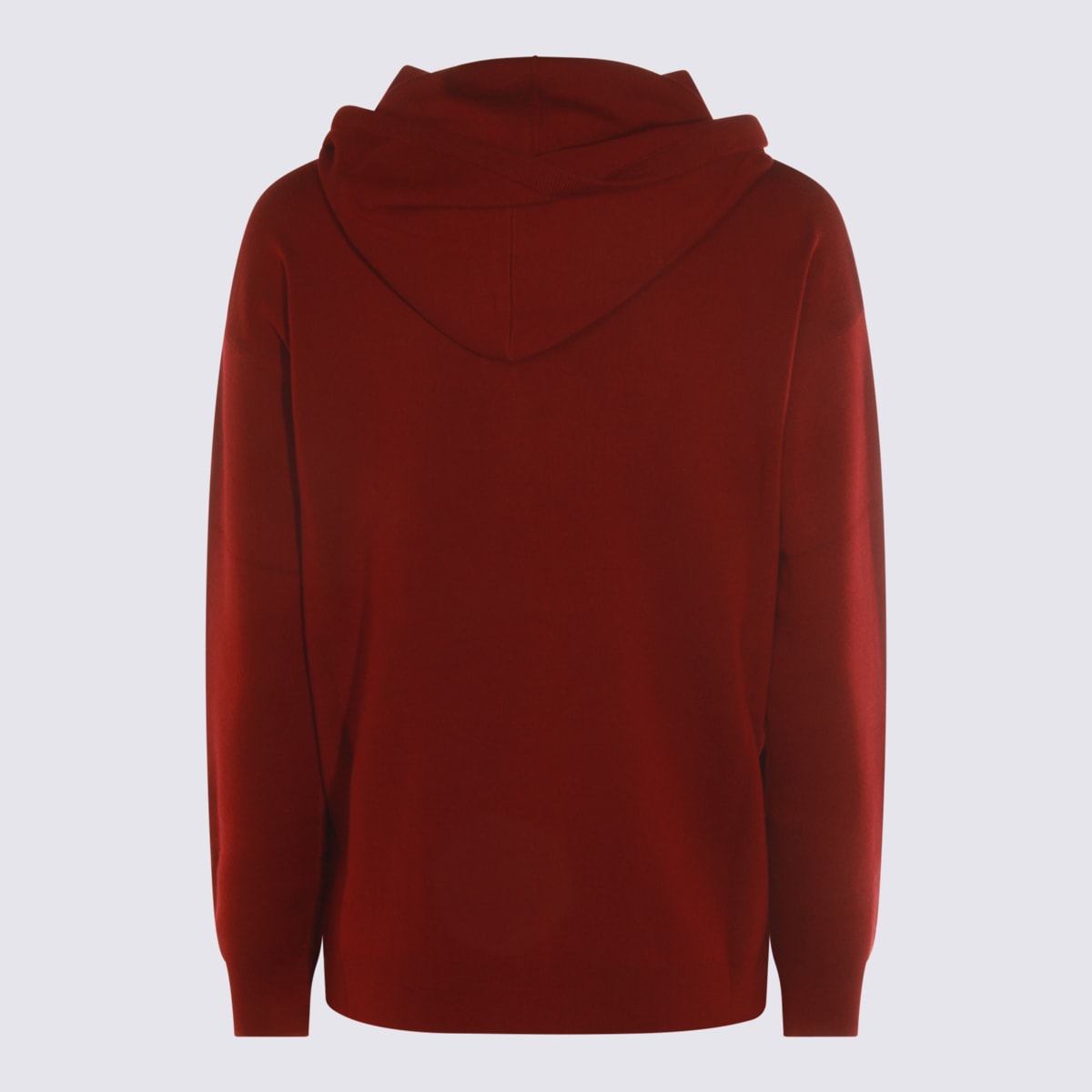 Max Mara Dark Red Wool Sweatshirt In Red